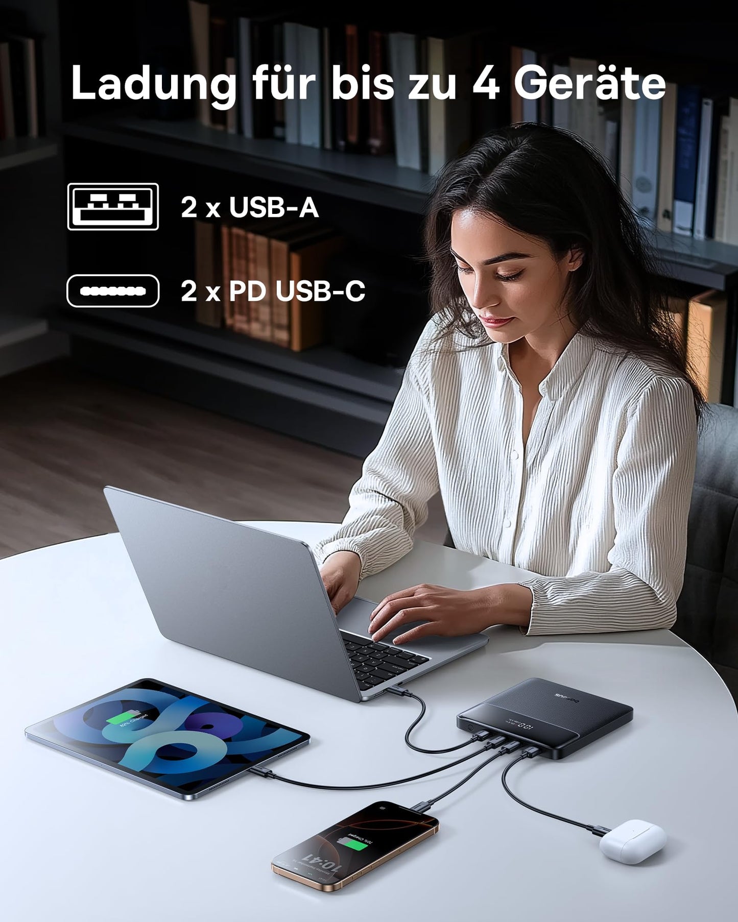 Baseus Powerbank 20000mAh 100W PD Slim External Battery QC 4.0 Fast Charger, Blade H1 for Laptops, MacBook, iPad, iPhone 16 15 pro max, Switch, Steam Deck, Samsung Galaxy, AirPods, 2024 Upgraded