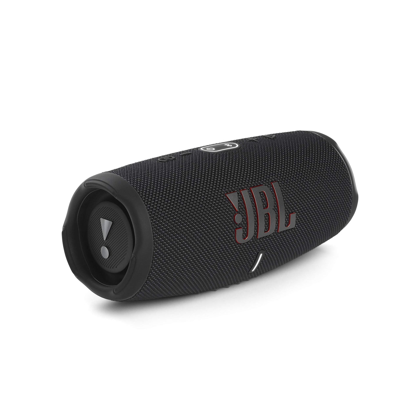 JBL Charge 5 Bluetooth speaker in black - Waterproof, portable boombox with built-in power bank - One charge for up to 20 hours of wireless music enjoyment.