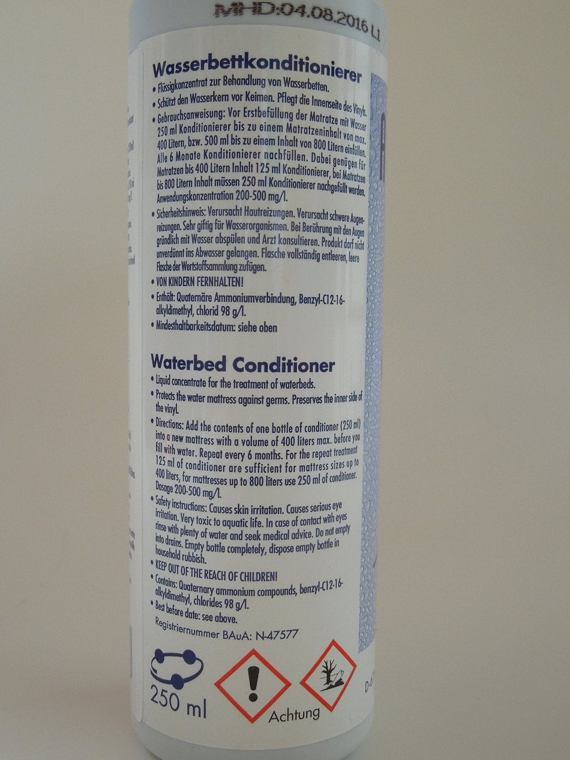 AguaNova 4x 250ml water bed conditioner