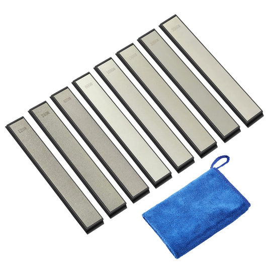 Image sharpening stone set 8 pieces diamond whetstone with grit 120/240/400/600/1000/1500/2000/3000 whetstone knife sharpener accessory for kitchen