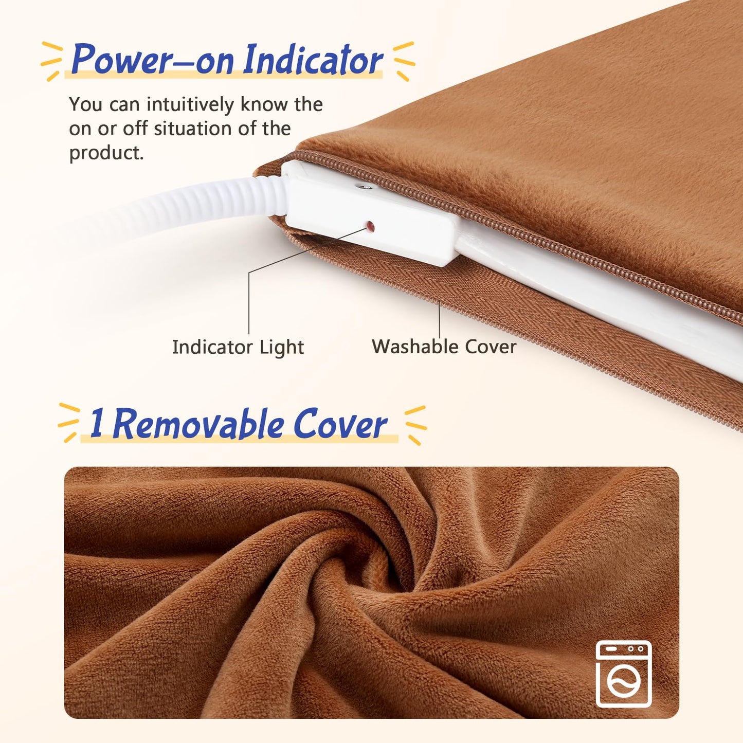 Pecute Pet Heating Pad Dog Bed Large Dogs Cats, Warming Mat Washable with Constant Temperature, Safe Waterproof Heated Blanket Pet Mat, for Newborns & Elderly Animals XL 80*60cm