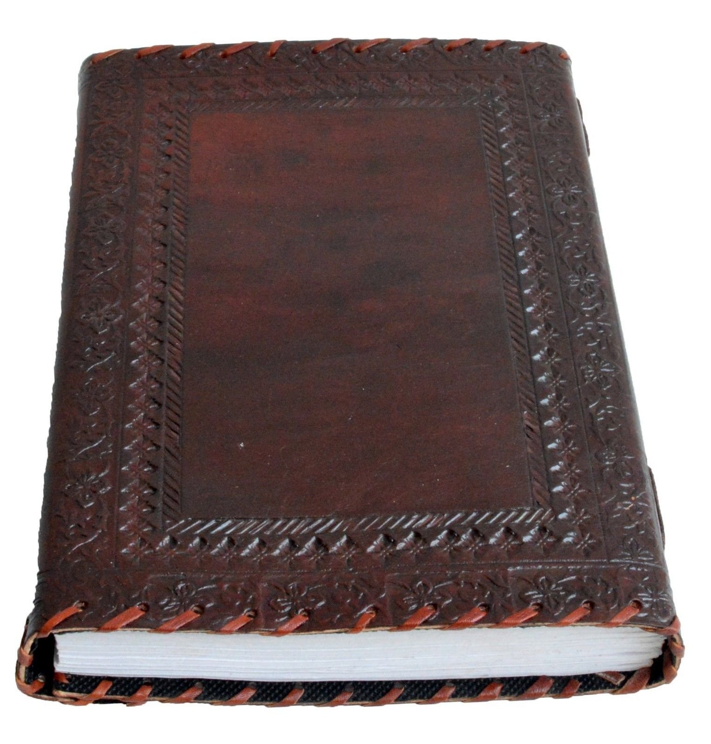 25.4 cm Leather Journal with Lock, Writing Pad, blank, Notebook, handmade, for Men and Women, unlined paper, best gift, Art Sketchbook, Travel Journal, for Writing.
