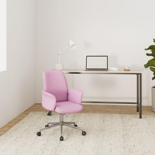 SixBros. Office Chair Pink Fabric - 0704M/3673