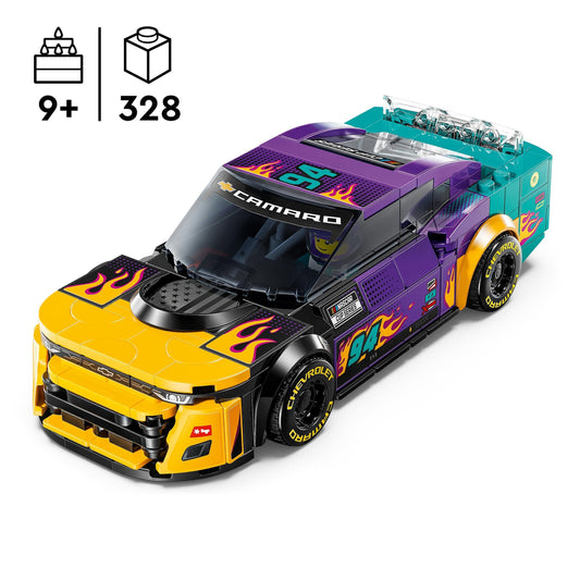 LEGO Speed Champions NASCAR Next Gen Chevrolet Camaro ZL1 toy car; Build and play set with race car; Gift for boys and girls aged 9 and up 76935