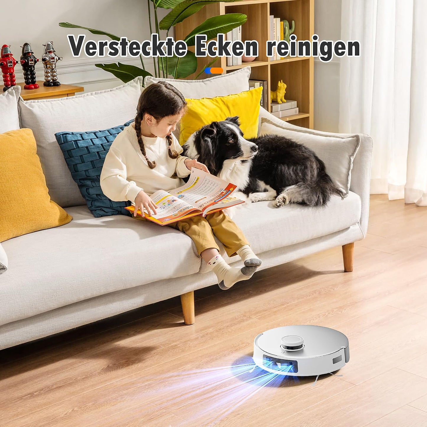 20 pieces of accessories for Ecovacs Deebot T20 Omni/T20e Omni robot vacuum, including 1 rubber main brush, 4 dust bags, 4 mopping cloths, 4 filters, 6 side brushes, and 1 cleaning brush.