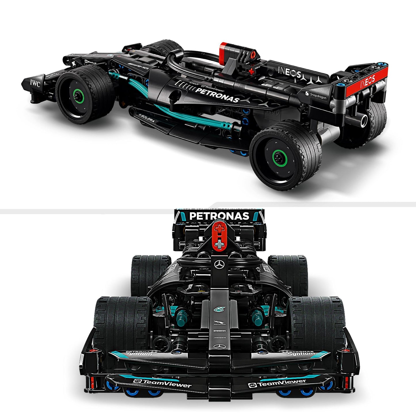 LEGO Technic Mercedes-AMG F1 W14 E Performance Pull-Back, model race car & Technic NEOM McLaren Extreme E Race Car Set, car toy with pull-back motor