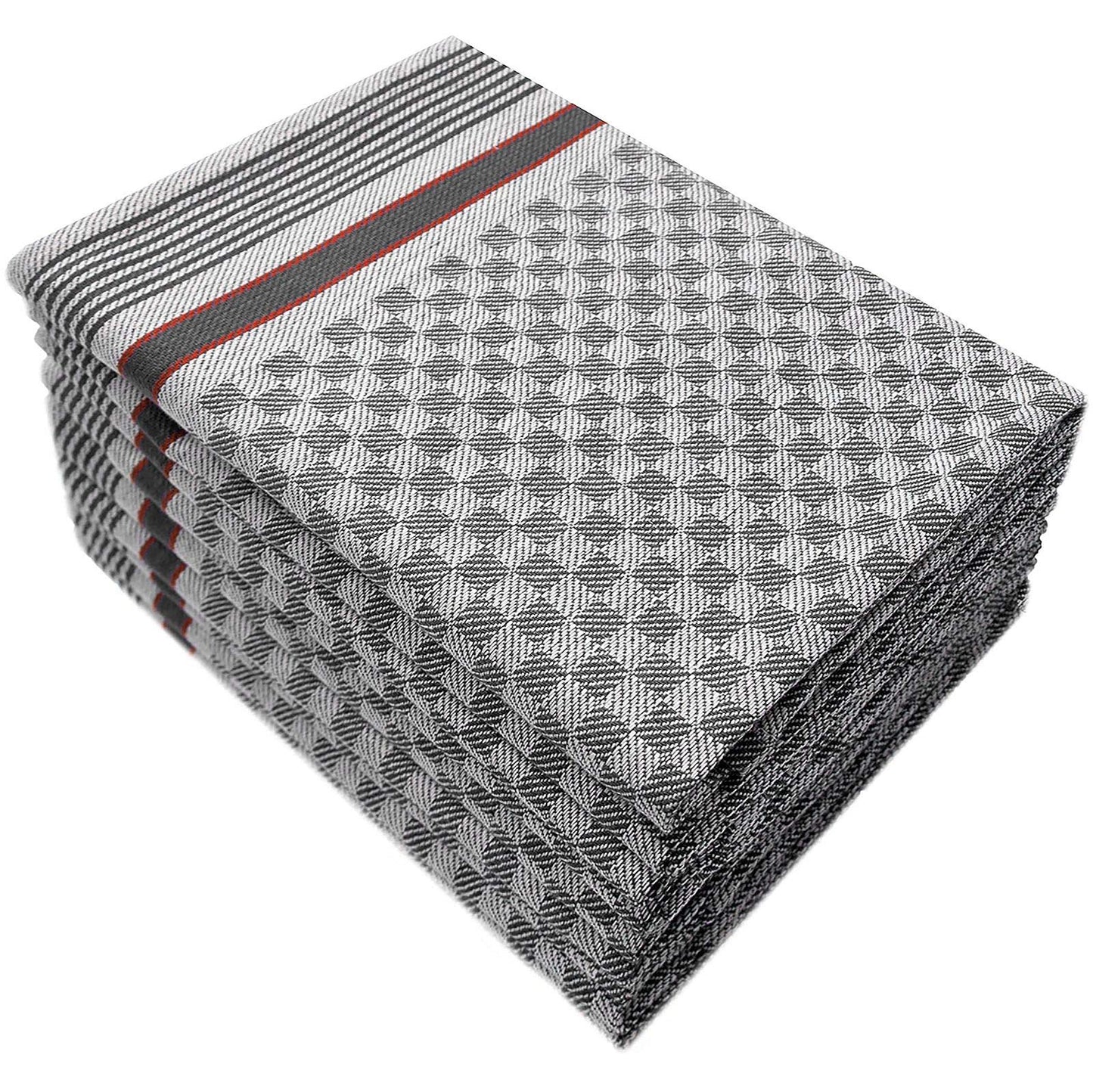 Top Fuel Fashion 20-piece set tea towels kitchen towel dish towels kitchen hand towel checkered cotton anthracite + blue