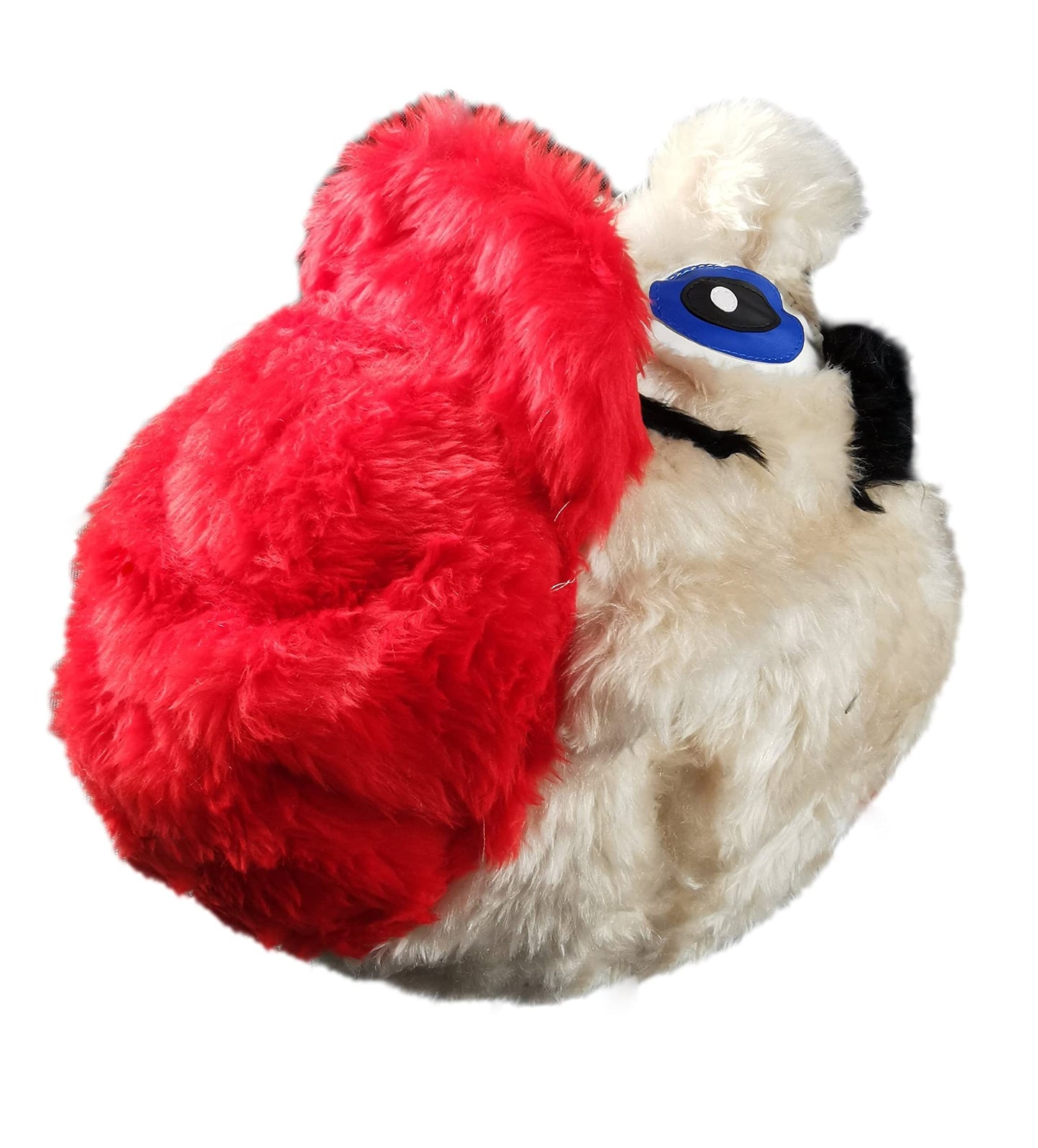 FunnyRiders plush motorcycle helmet cover - Funny motorcycle helmet cover - Motorcycle helmet cover - High-quality fabric helmet decoration.
