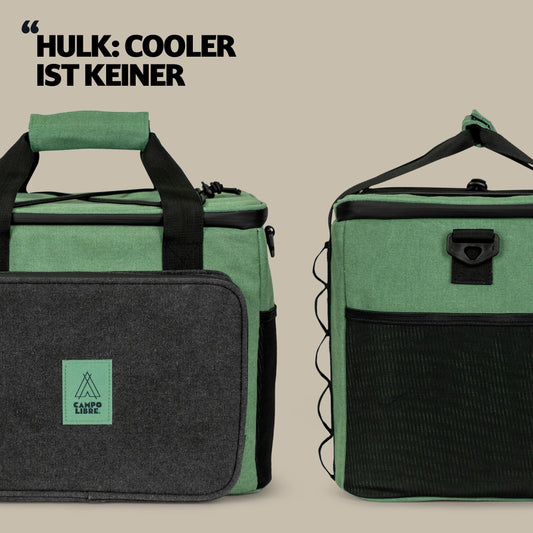 Campo Libre.® Hulk I Premium Camping Cooler Bag 30L & 20L I Small Cooler Bag with Waterproof Zippers I our cooler bags are collapsible I high-quality thermal bag in popular size