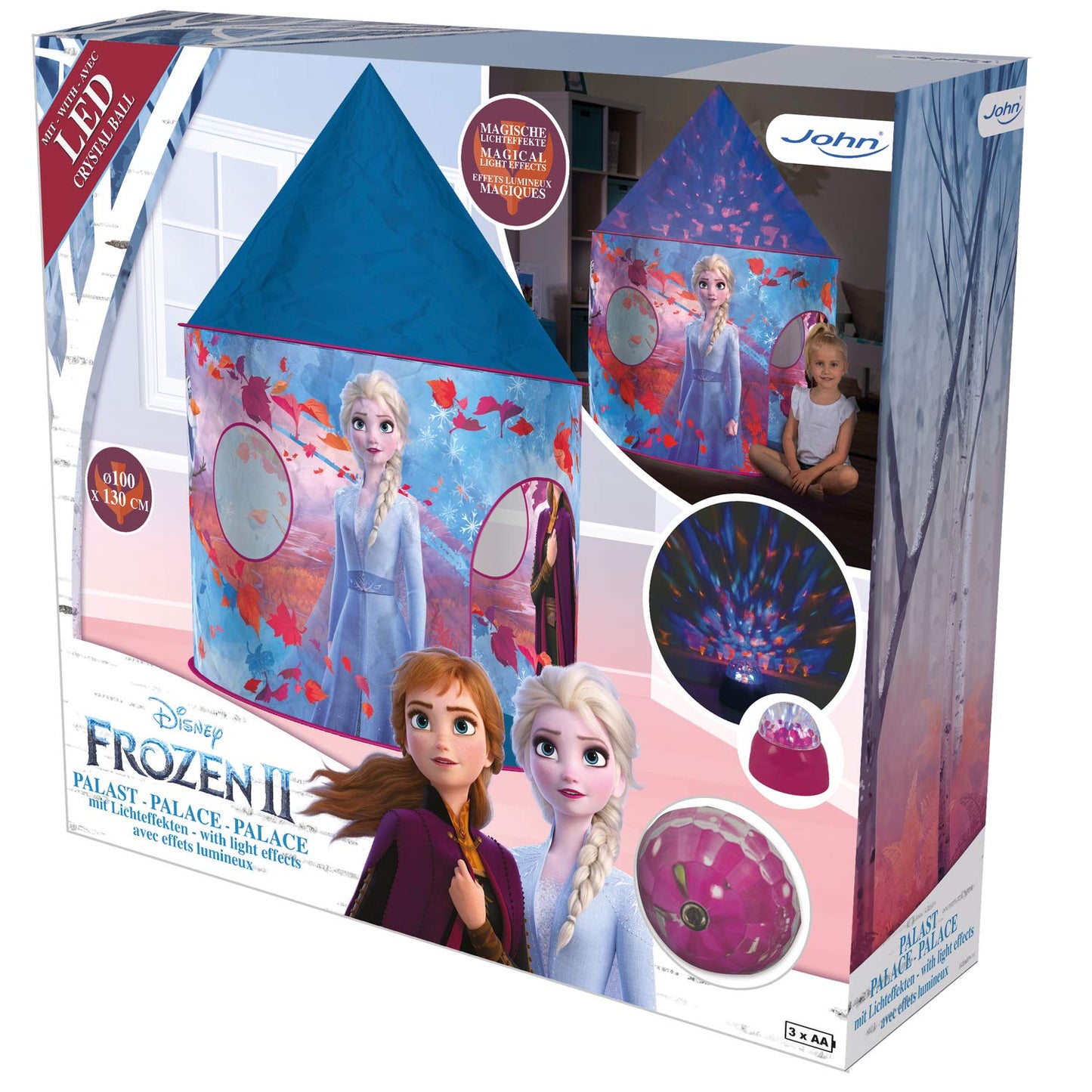 My 75118A Starlights Palace Frozen 2 play tent The Ice Queen with Crystal Ball, Blue