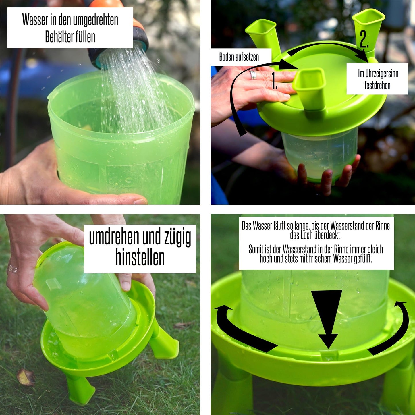 8 liter poultry drinker green with feet and 4 kg poultry feeder green with feet for chickens, chicken feed trough, chicken feed dispenser, chicken feed automatic, chicken feeder, chicken feed dispenser