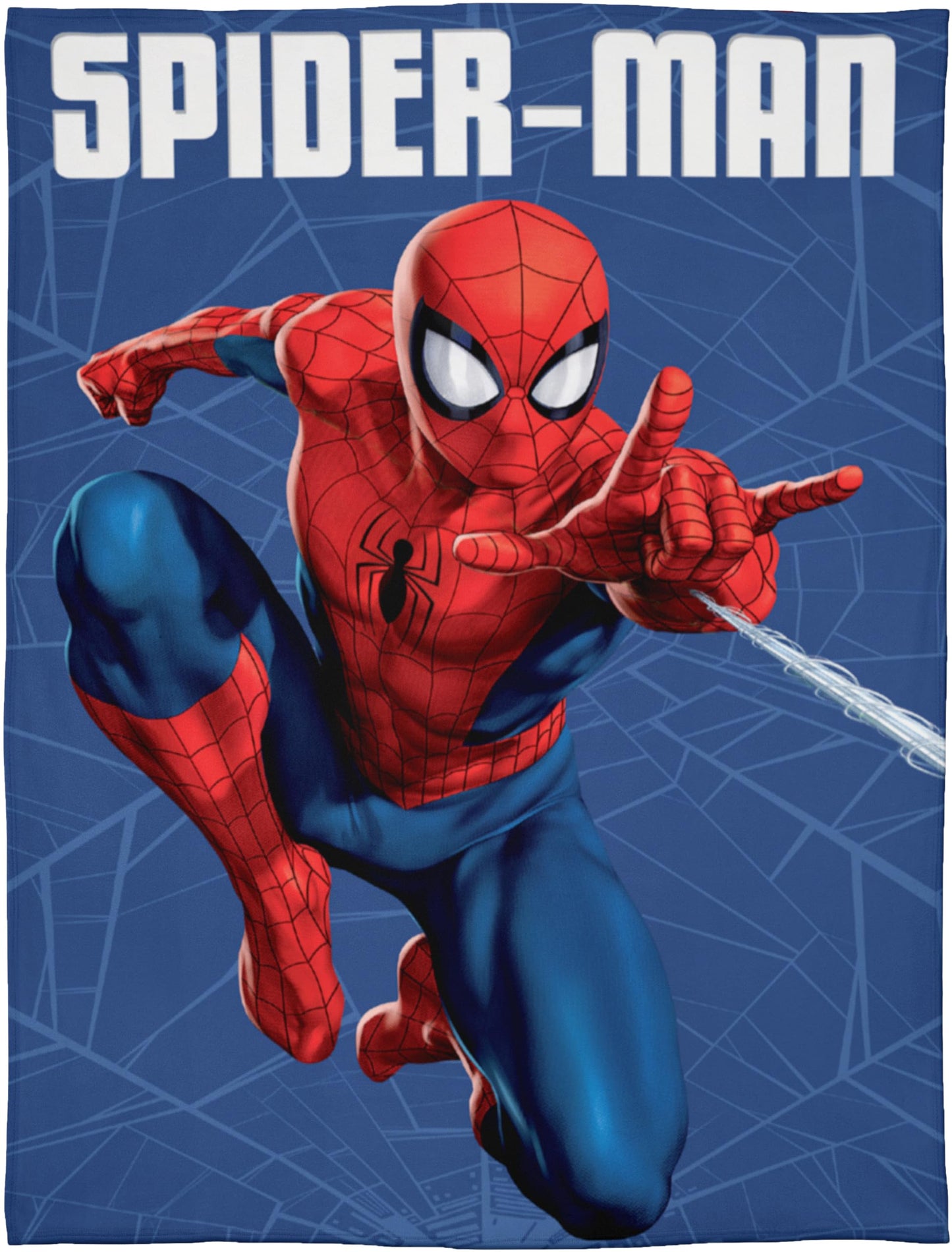 Disney Spiderman web fleece blanket, throw, super soft, bedding, gift for boys and kids, Marvel Hero.