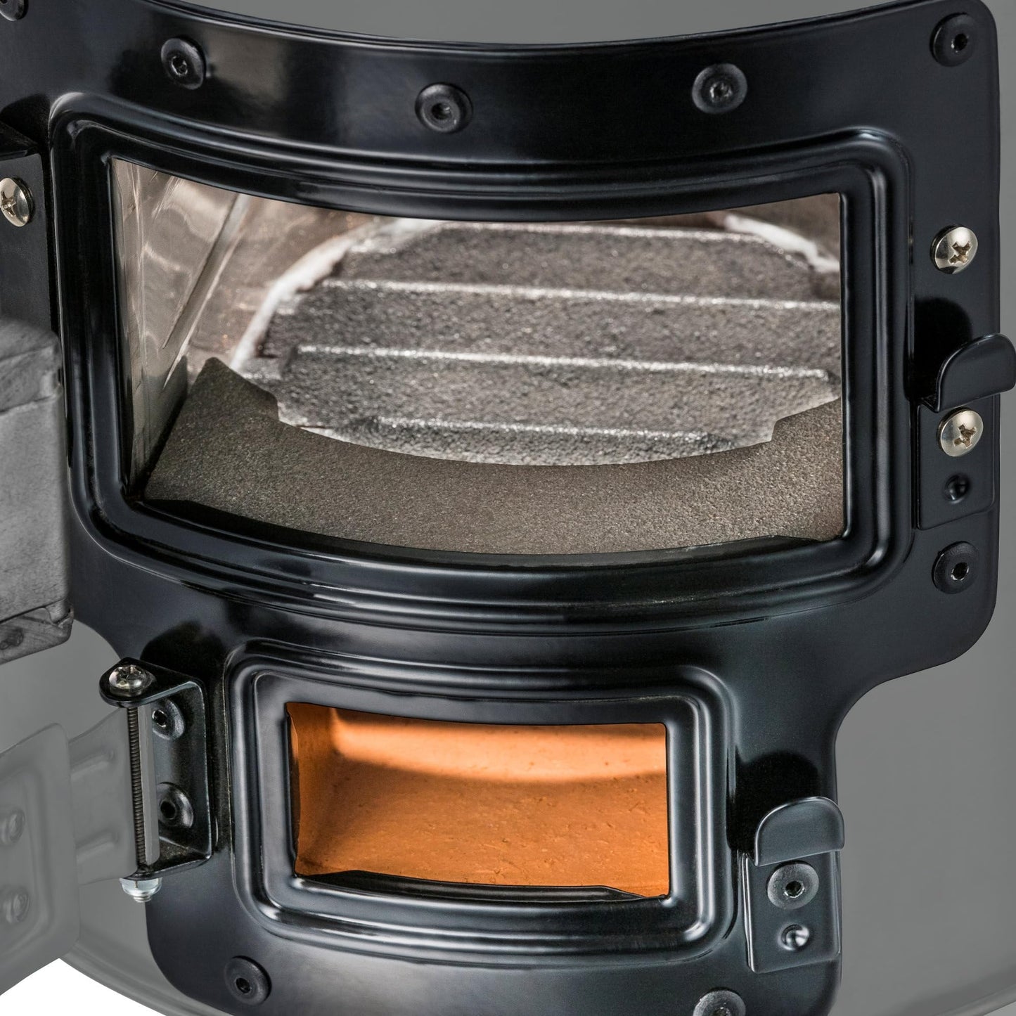 BBQ-Toro Rocket Stove ROCKET #2, Grey | Rocket Stove for Dutch Ovens, grill pans, and more | Rocket stove with firewood rack and air intakes | Fire pit for Dutch Ovens.