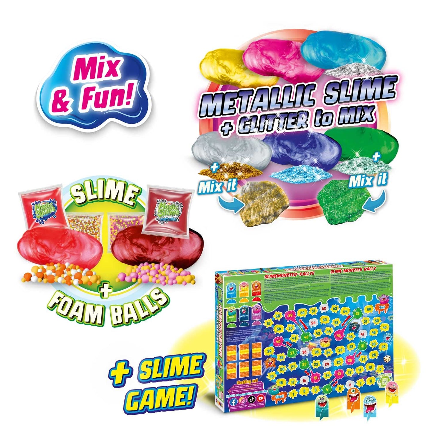 MAGIC SLIME CRAZE ADVENT CALENDAR for kids - Christmas calendar with slime for girls & boys, toy calendar children slime