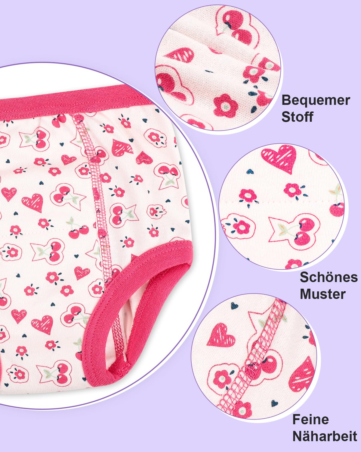 FLYISH DIRECT 6-Pack Potty Training Pants, 6-Layer Kids Potty Training Underwear, Soft and Breathable Potty Training Pants, 140/7T