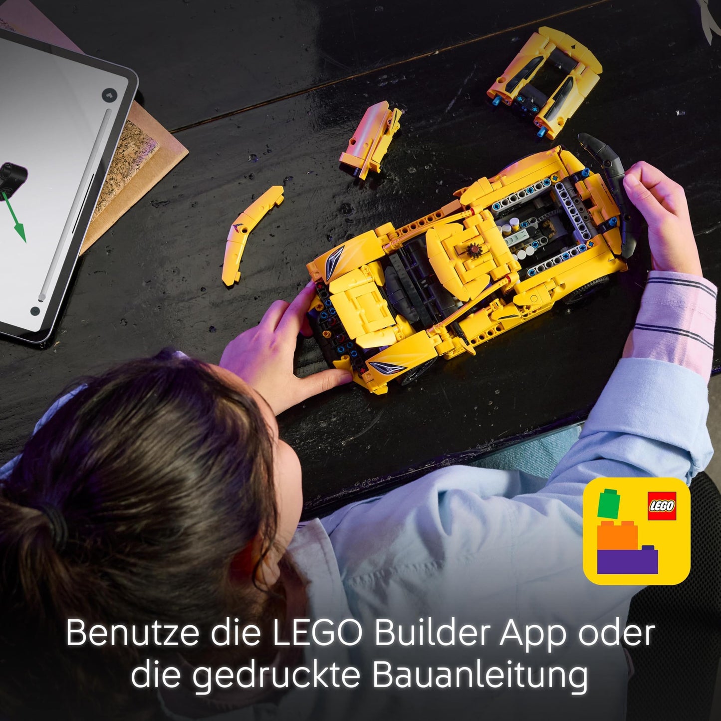 LEGO Technic Chevrolet Corvette Stingray - Collectible building toy - Toy sports car model - Gift for boys and girls ages 9+ who love toy cars 42205