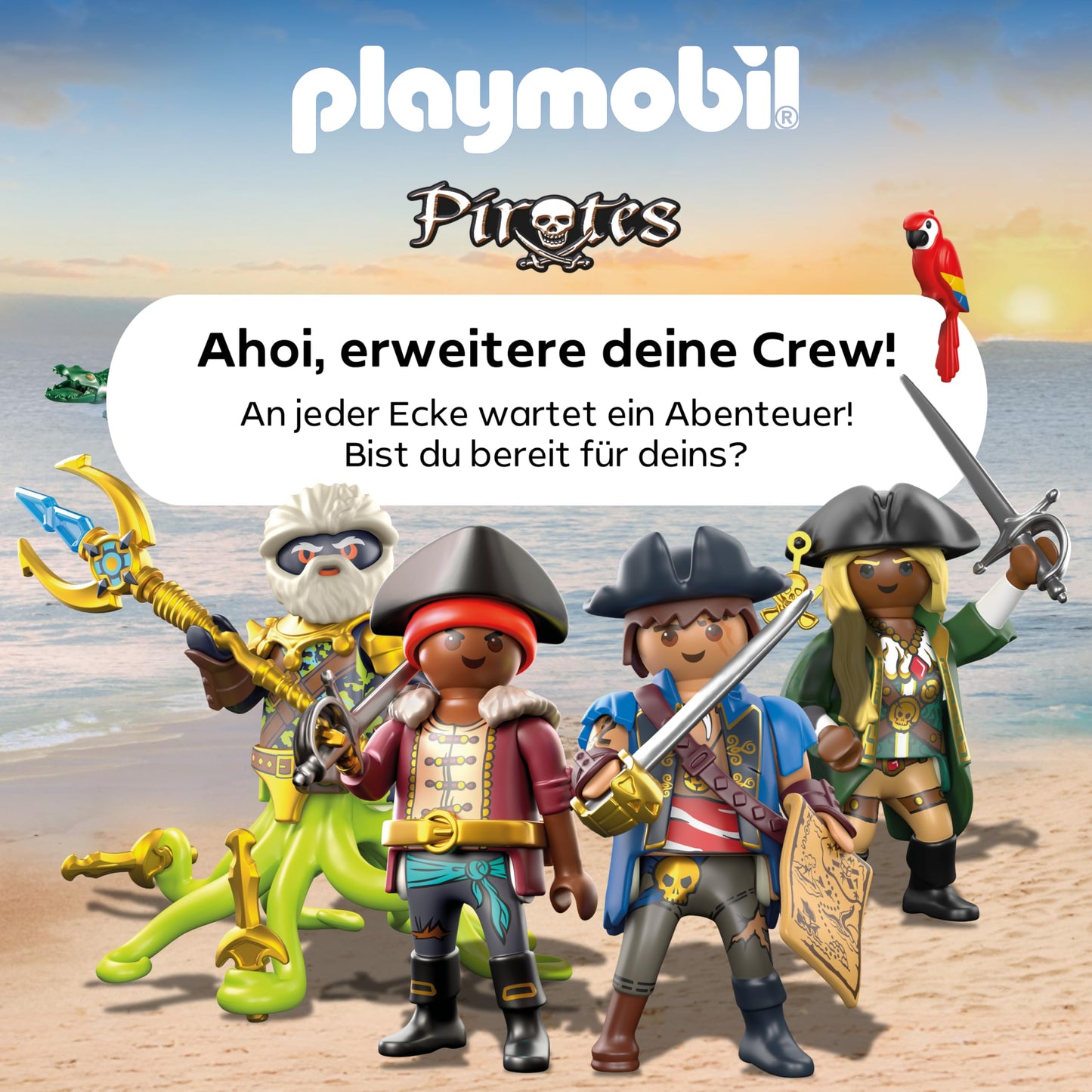 PLAYMOBIL | Pirates | Treasure Hunt on Pirate Raft | Pirate toy | Pirate figure | Toy for kids aged 4 and up | 71794