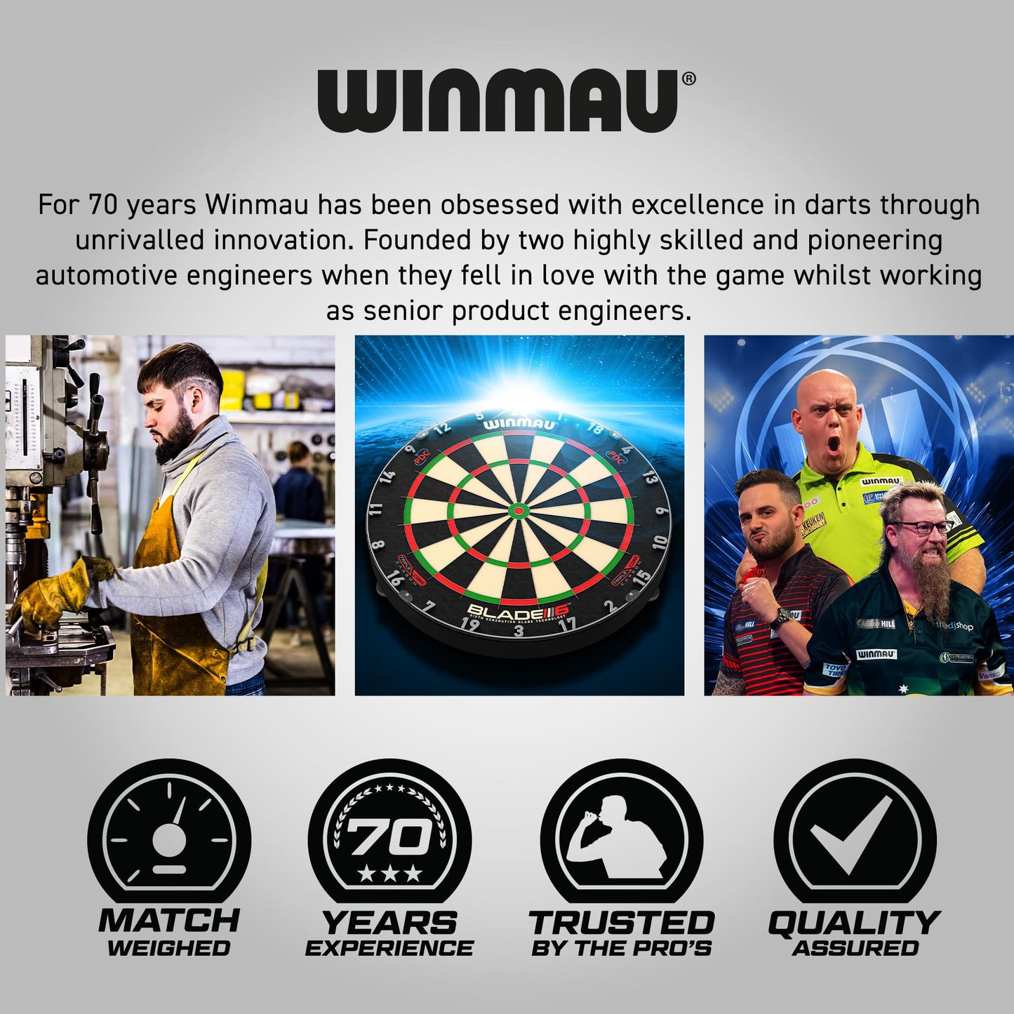 WINMAU - Professional Player - Michael Van Gerwen MvG Gift Set - 20g Steel Tip Darts - 50 Piece Pro Darts Set - Includes 4 x Stems, 4 x Flights, and accessories