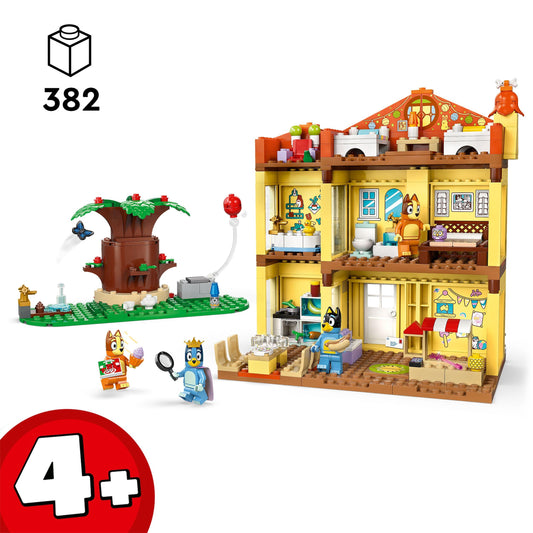 LEGO Bluey: Bluey's Family House Toy - Modular Playset with Multiple Rooms, a Garden, 4 Minifigures & Fun Accessories - Birthday Gift for 4+ Year Old Girls & Boys or TV Show Fans - 11203