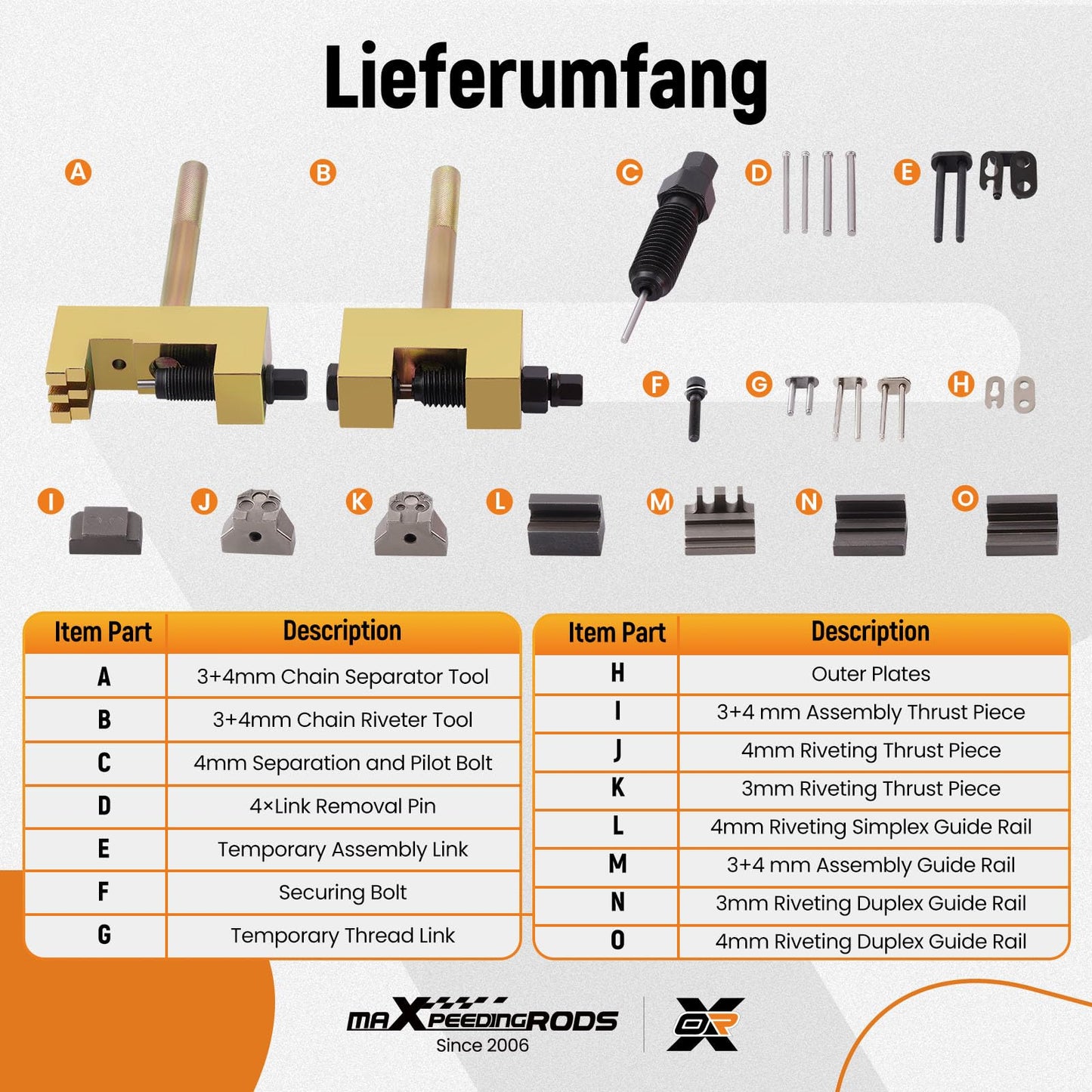maXpeedingrods timing belt tool for Mercedes-Benz, camshaft timing chain tool for M271 M272 change engine rivet tool 1.7, 2.1, 2.2, 2.7, 3.0, 3.2, 3.9, and 4.0 liters