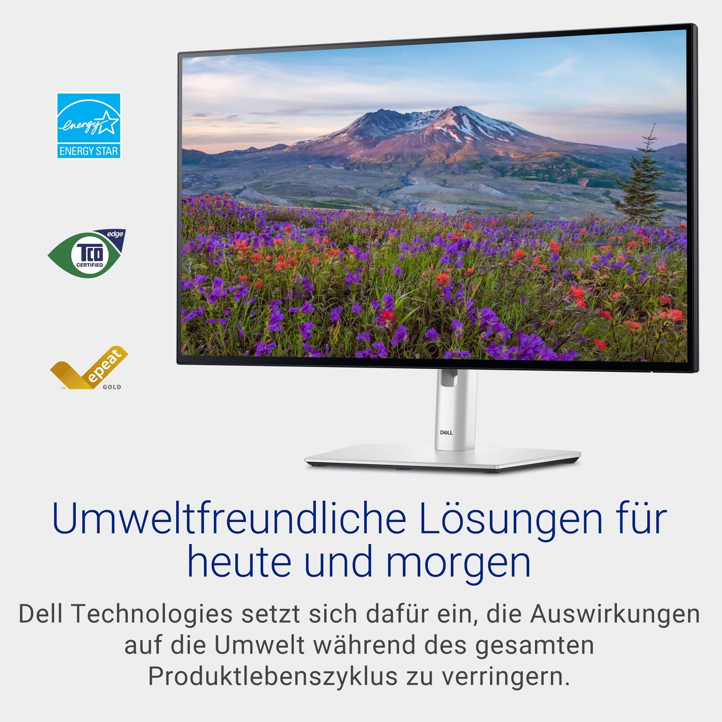 Dell U2724D UltraSharp 27-inch QHD (2560x1440) Monitor, 120Hz, IPS Black, 5ms, 98% DCI-P3, 2X USB-C, 2X DisplayPort, HDMI, 3X USB, 3-year warranty, Silver