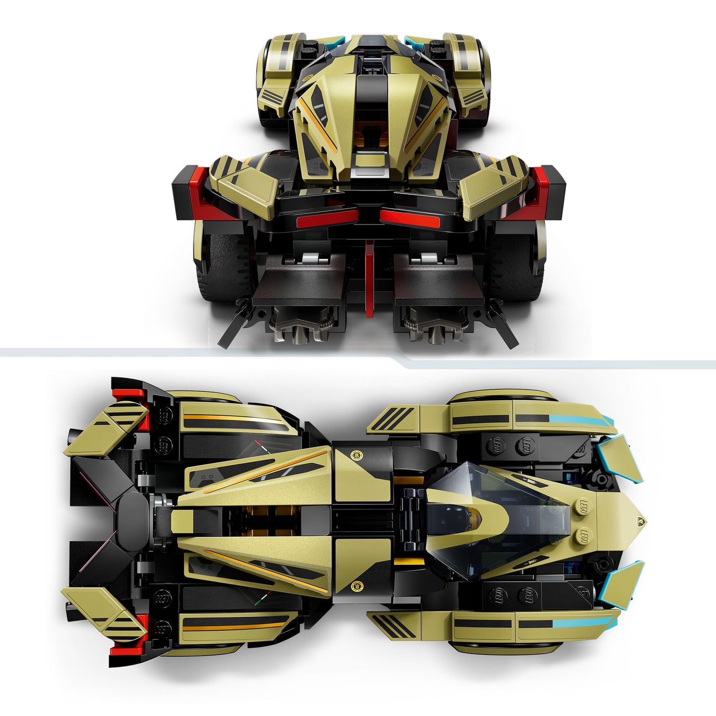 LEGO Speed Champions Lamborghini Lambo V12 Vision GT supercar, toy car with buildable model for kids, gift for boys, girls, and gaming fans 76923