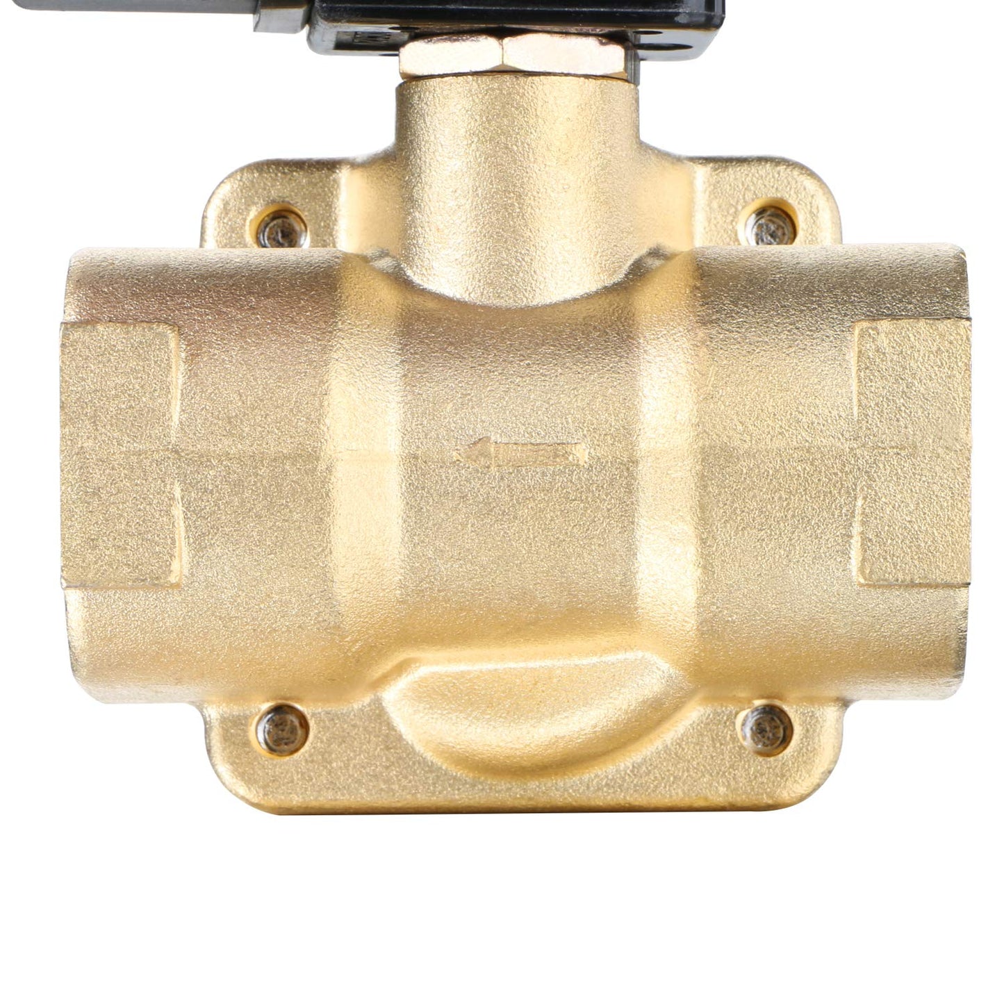 1" Electric Brass Solenoid Valve 220 V AC 16 bar, normally closed (NC), VITON, for water, air, oil, Vertical or Horizontal Mounting