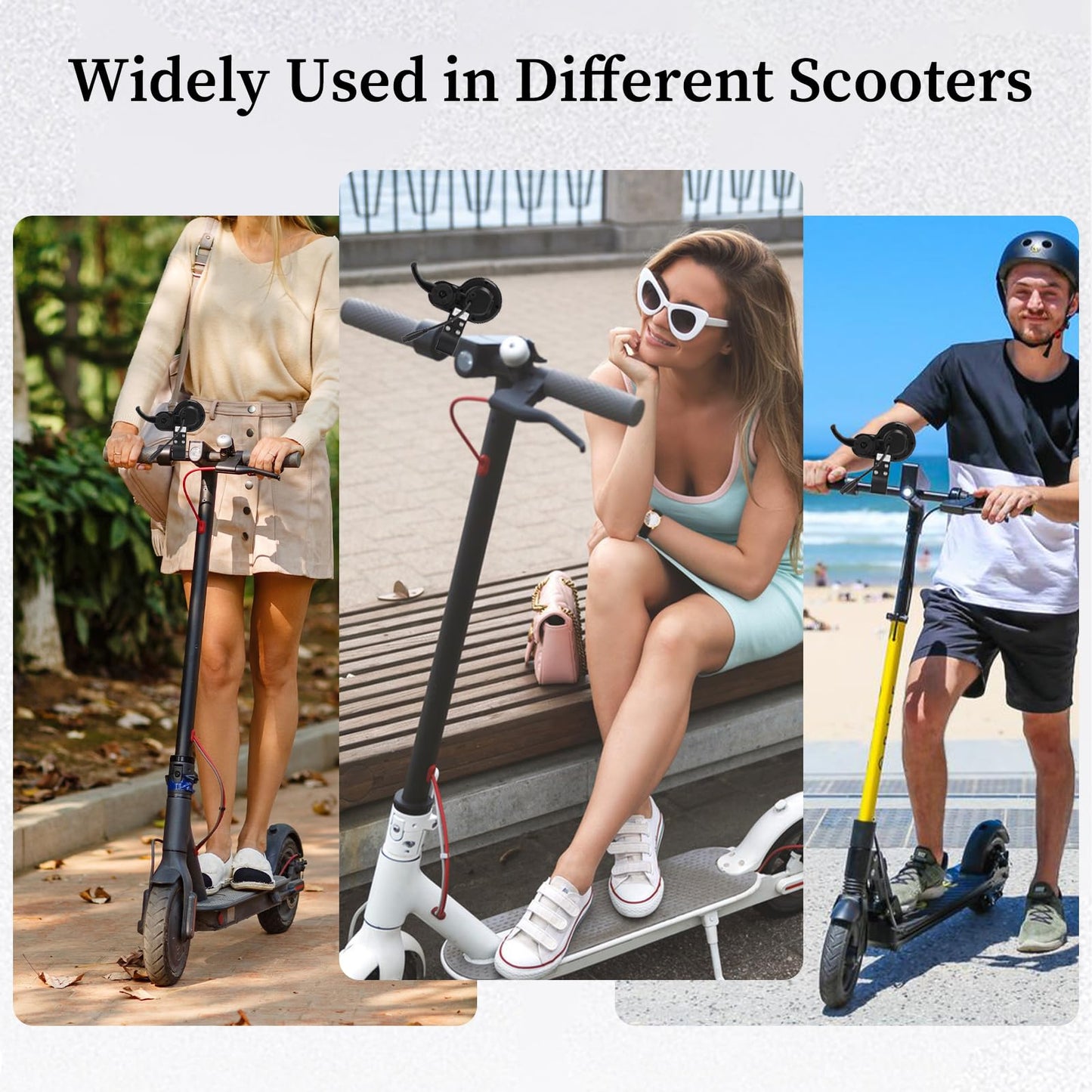 GAESHOW Scooter Display Panel, Electric Scooter LCD Display, 48V TF-100 Display 6 Pin Communication Instrument, Accelerator Cycling Electric Scooter for M4 Electric Scooter Controller (A)