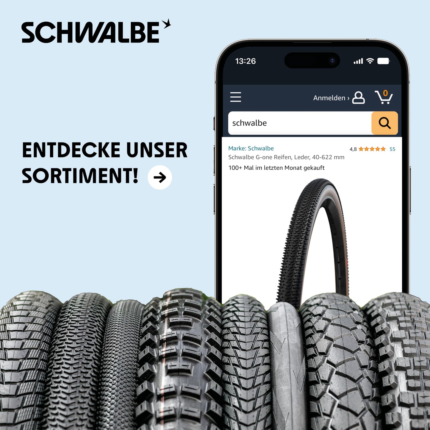 Swallow Marathon Plus bicycle tire - 28x1.75-47-622 - the puncture-proof tire for bikes - SmartGuard