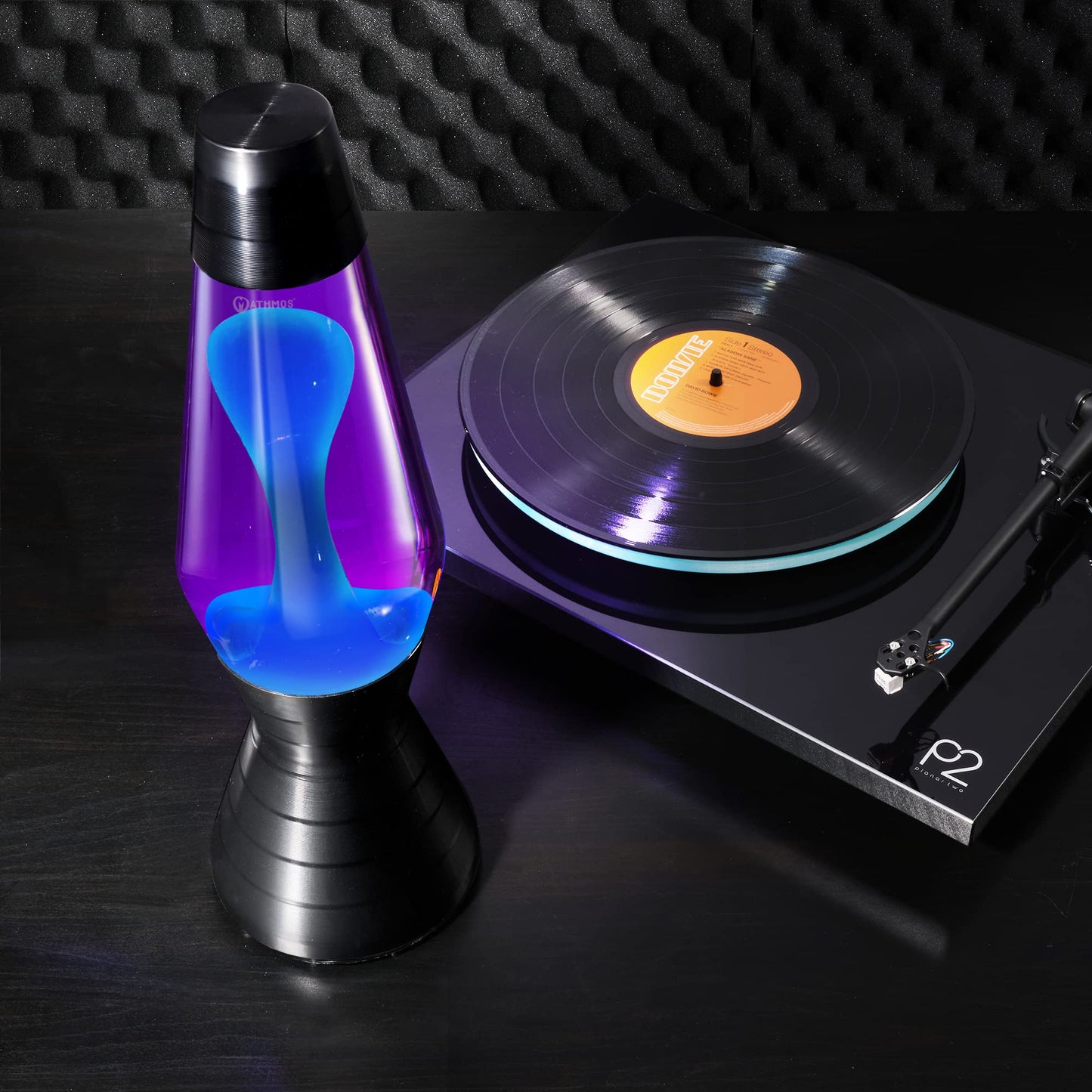 Mathmos Astro Vinyl Lava Lamp The Original - Purple/Turquoise.