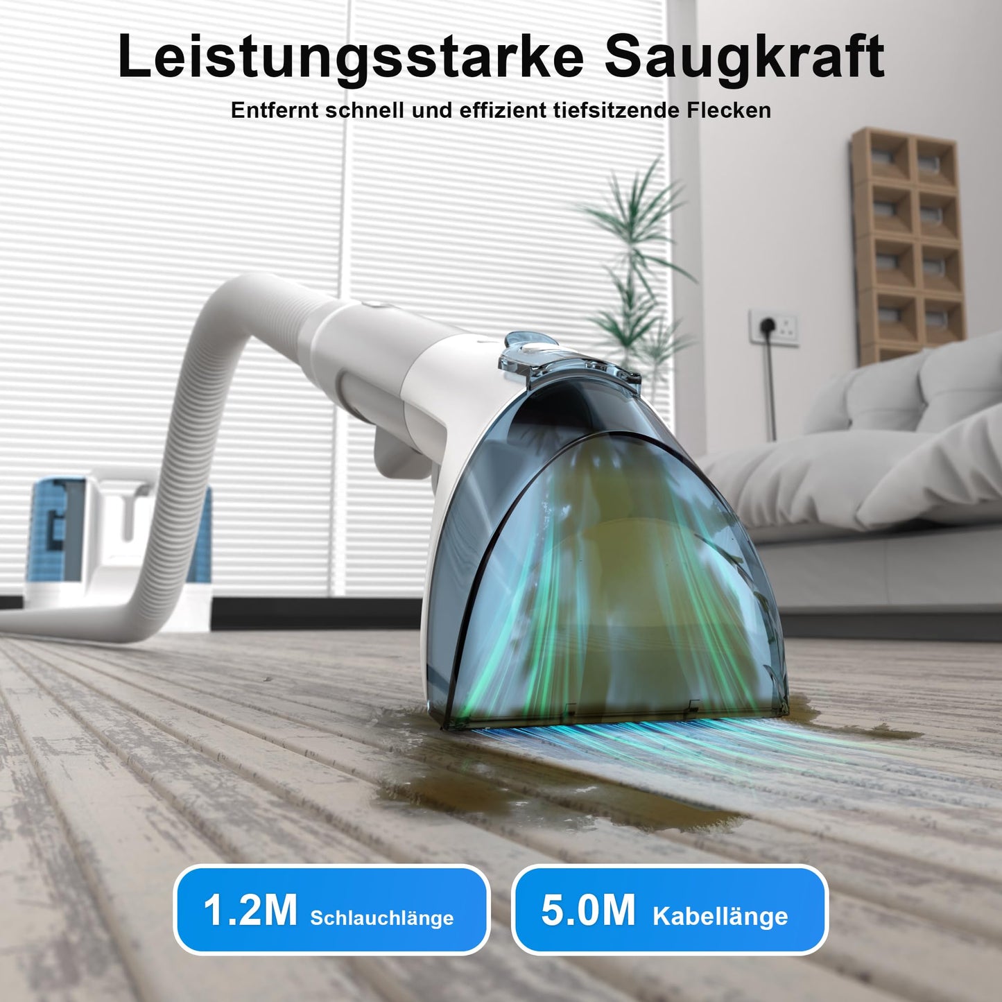Rivenara upholstery cleaner device wet vacuum cleaner - 450W upholstery cleaner carpet cleaner scrubber upholstery furniture carpet cleaner auto sofa cleaner wet dry vacuum cleaner cleaning device couch