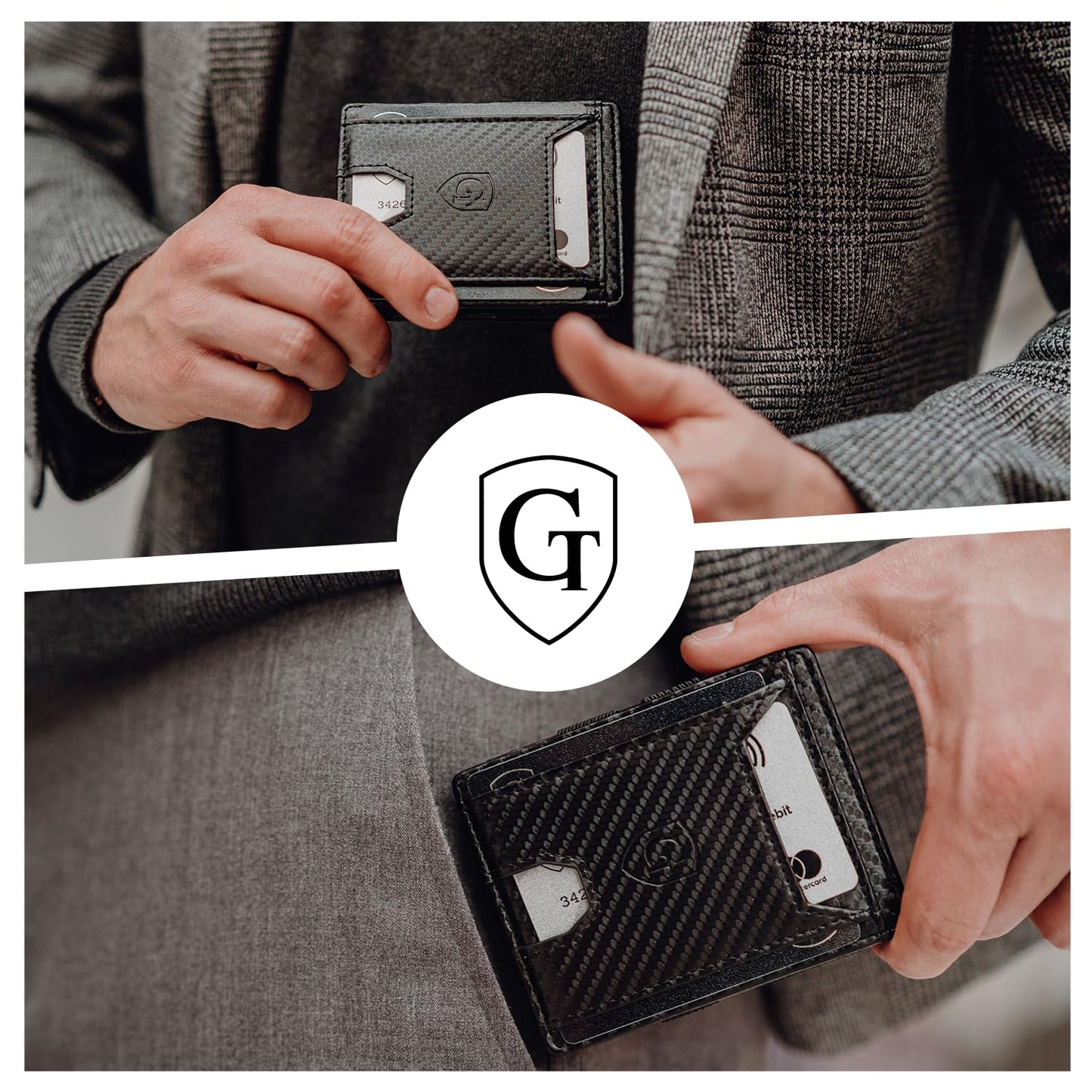 GenTo FLAPLET - Wallet with/without coin pocket - TÜV certified RFID NFC protection - Magic Wallet - Includes gift box - Smart Wallet - Purse for men/women