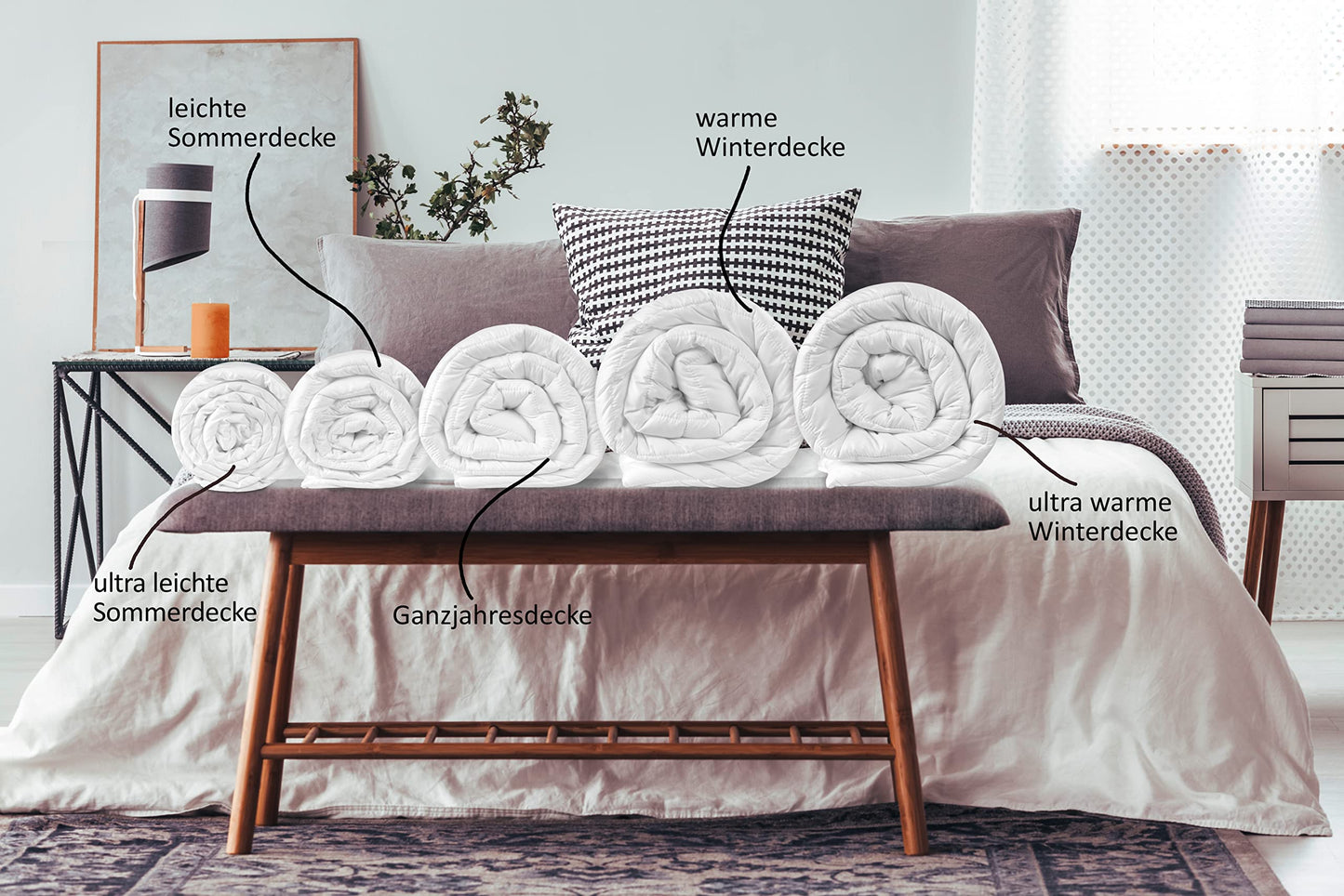 sleepling Ultra light summer blanket 140x200 cm, light summer duvet, thin summer duvet made of 100% microfiber, Ökotex 100, washable at 60 degrees