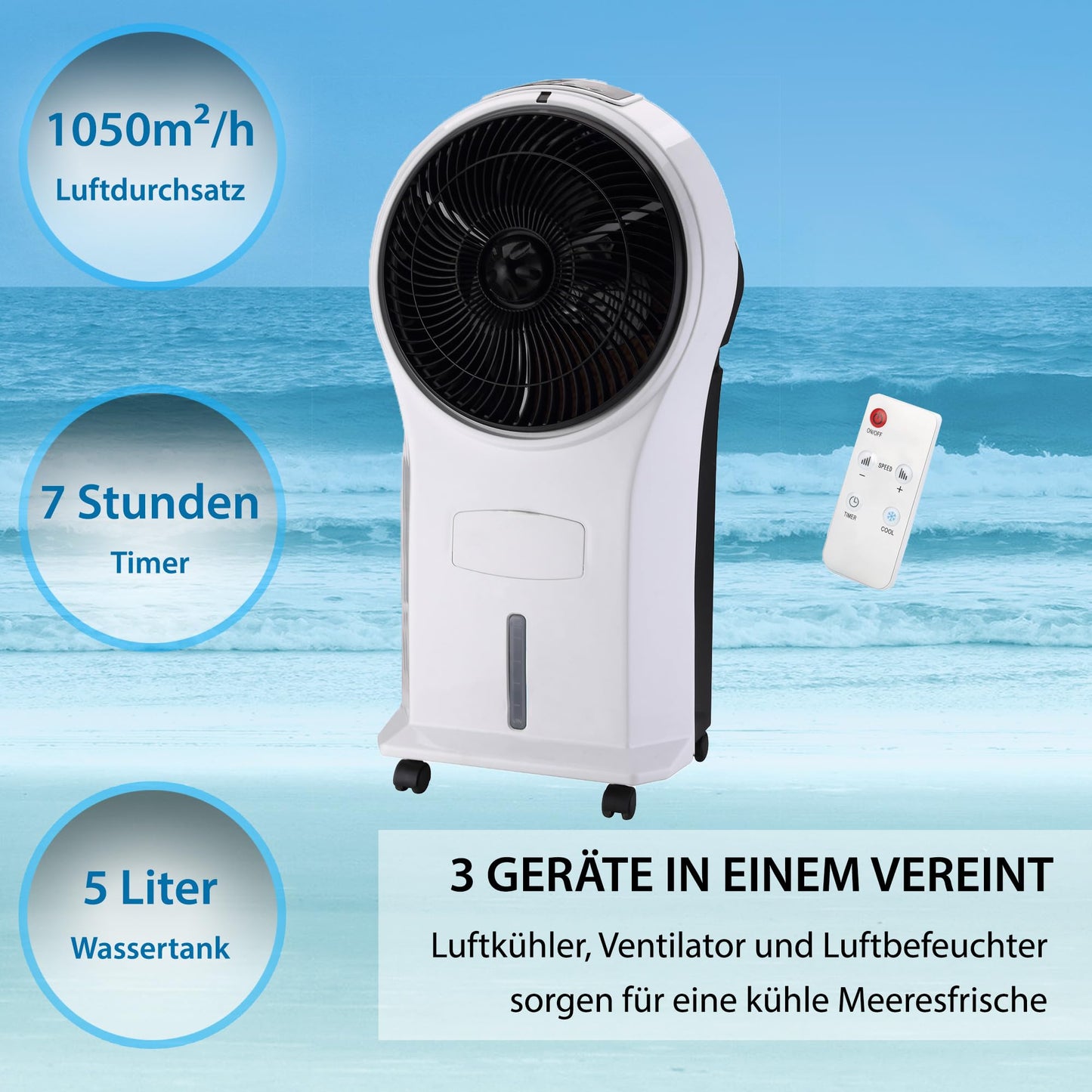 Air cooler Refresh with remote control (4 in 1 multifunction device)