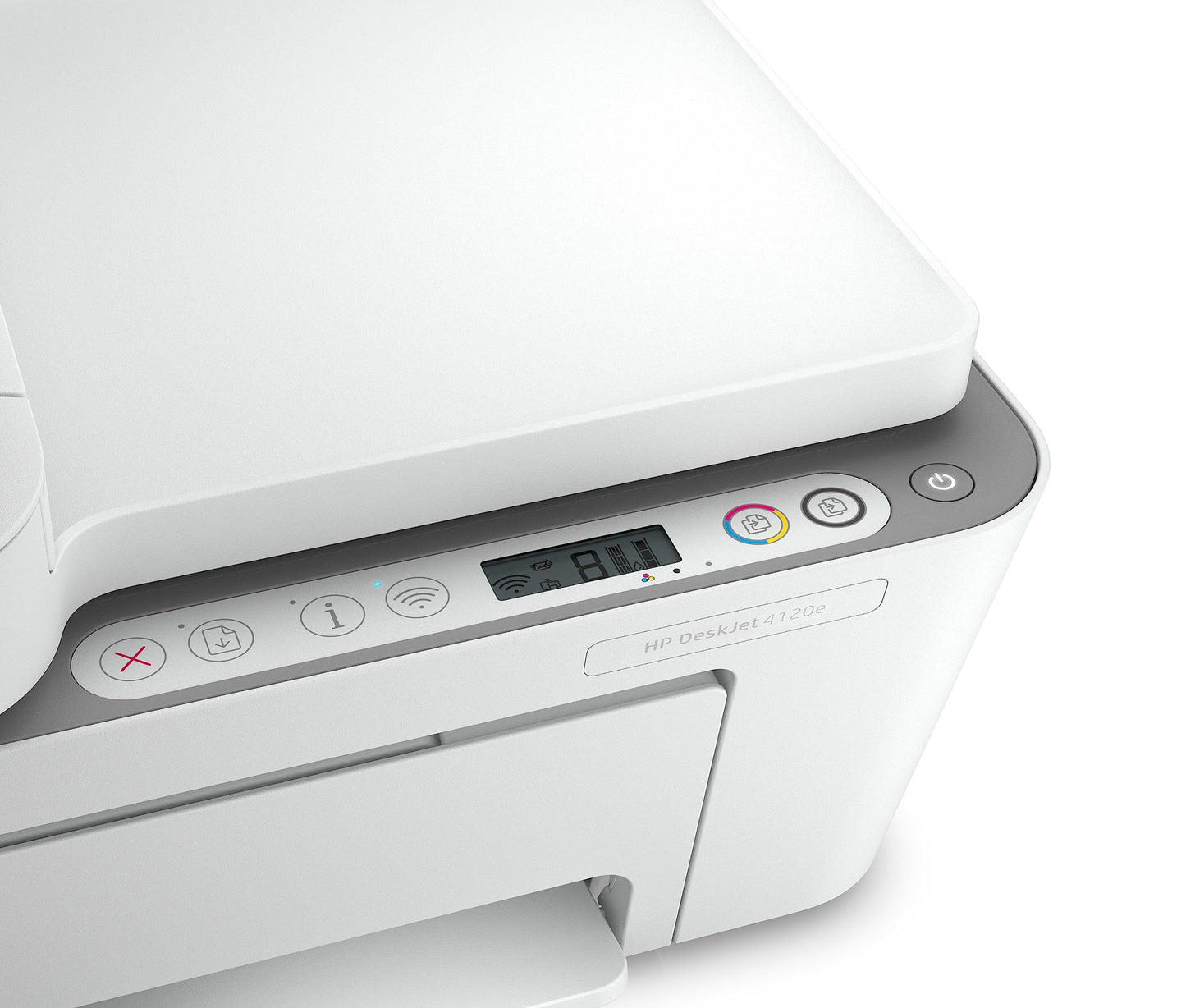 HP DeskJet 4120e multifunction printer (HP+, printer, copier, scanner, mobile fax, Wi-Fi, AirPrint) including 6 months of Instant Ink.