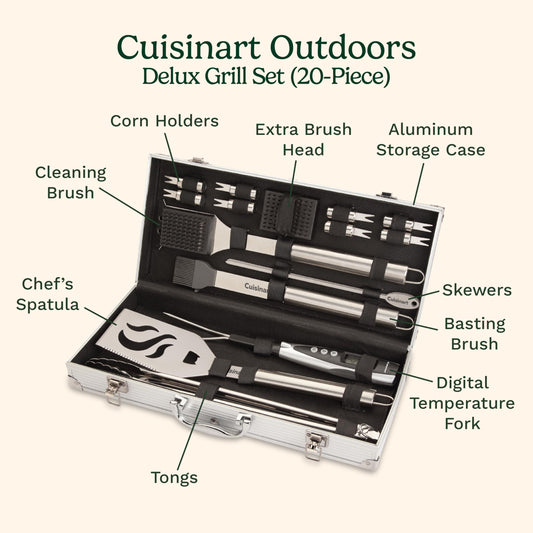 Cuisinart CGS-5020 Stainless Steel Deluxe Grill Set (20 pieces)