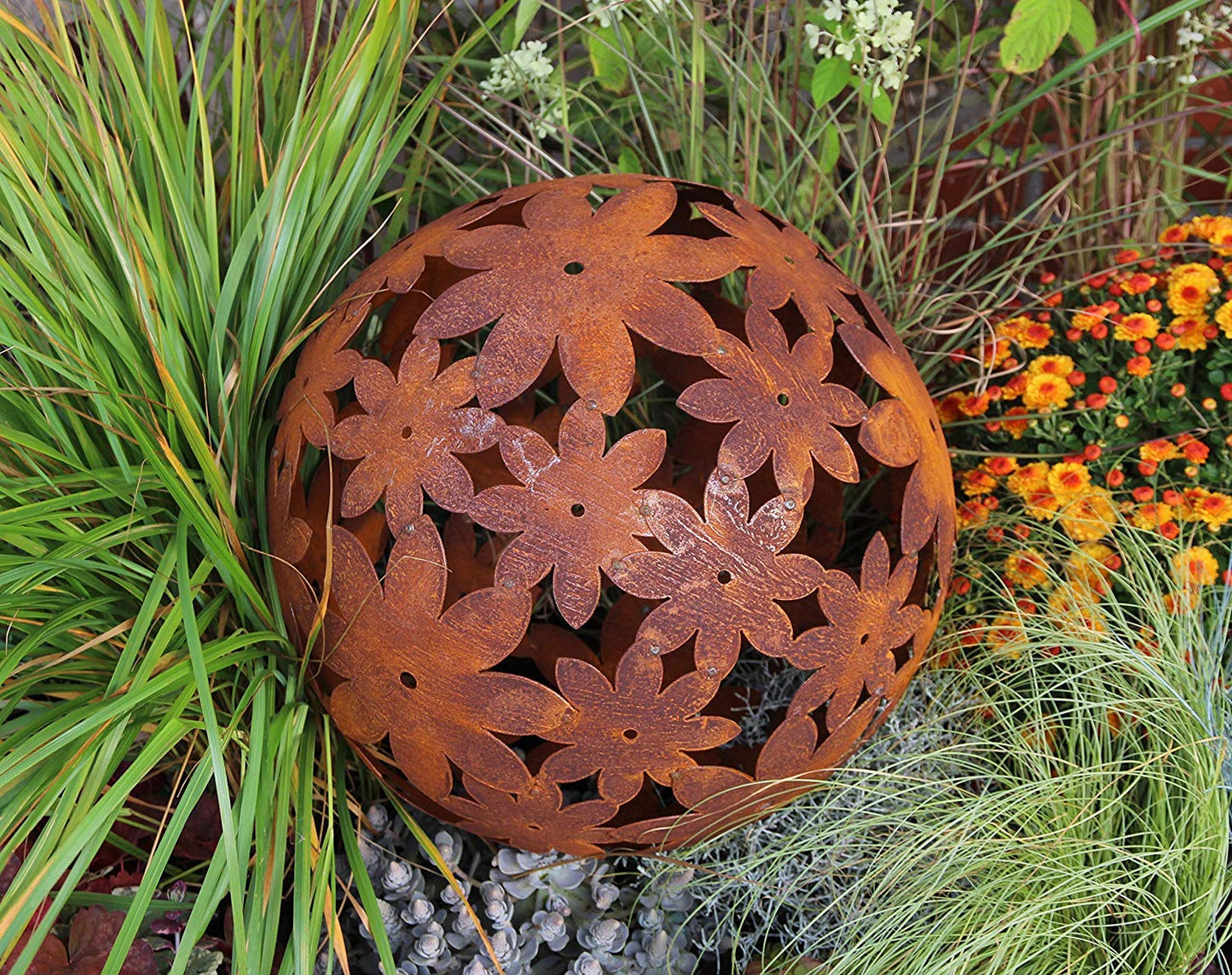 Bornhöft rust ball made of metal and iron for garden decoration (40cm)
