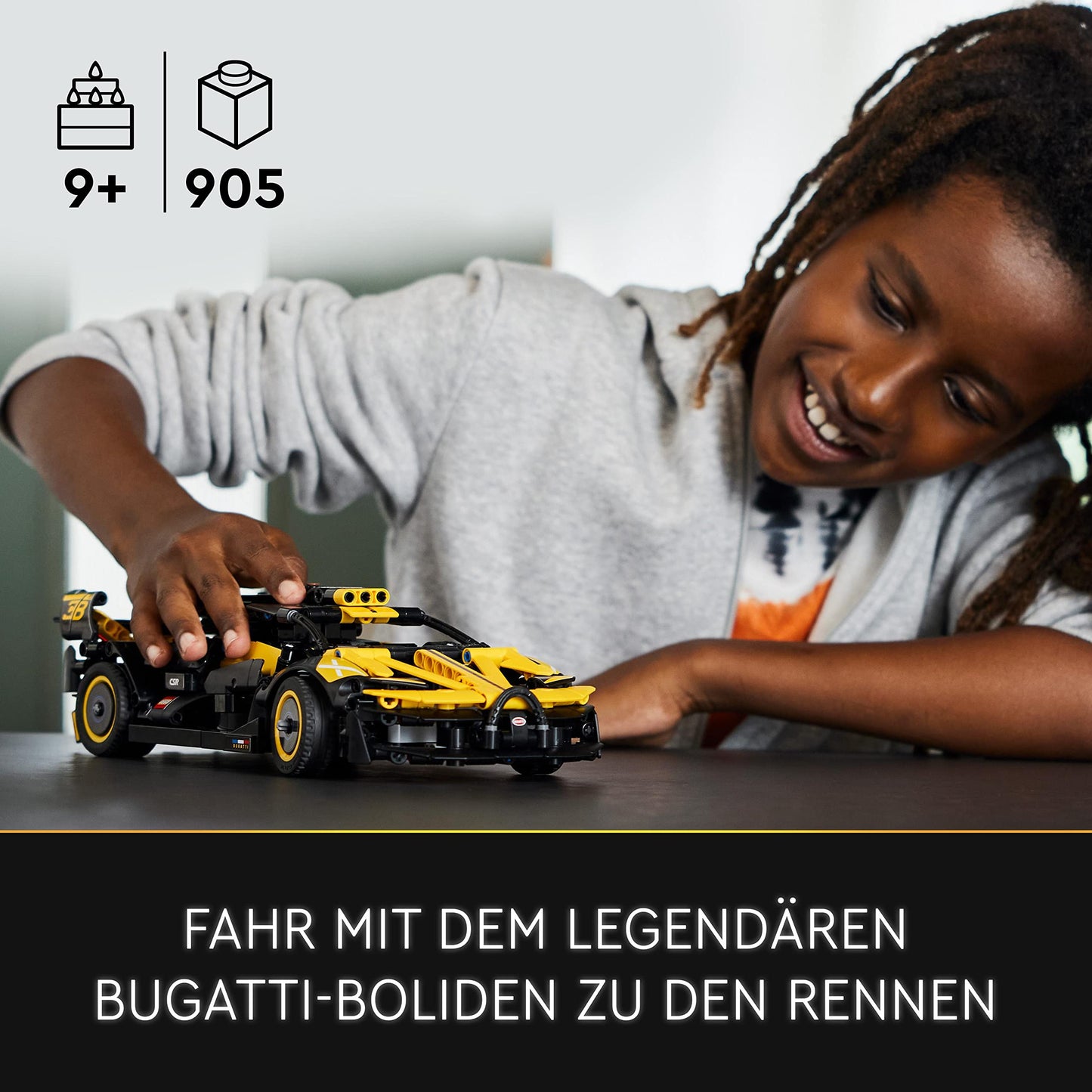 LEGO Technic Bugatti Chiron, car model building kit, sports car toy, iconic car set for collecting, building toy for ages 9 and up 42151