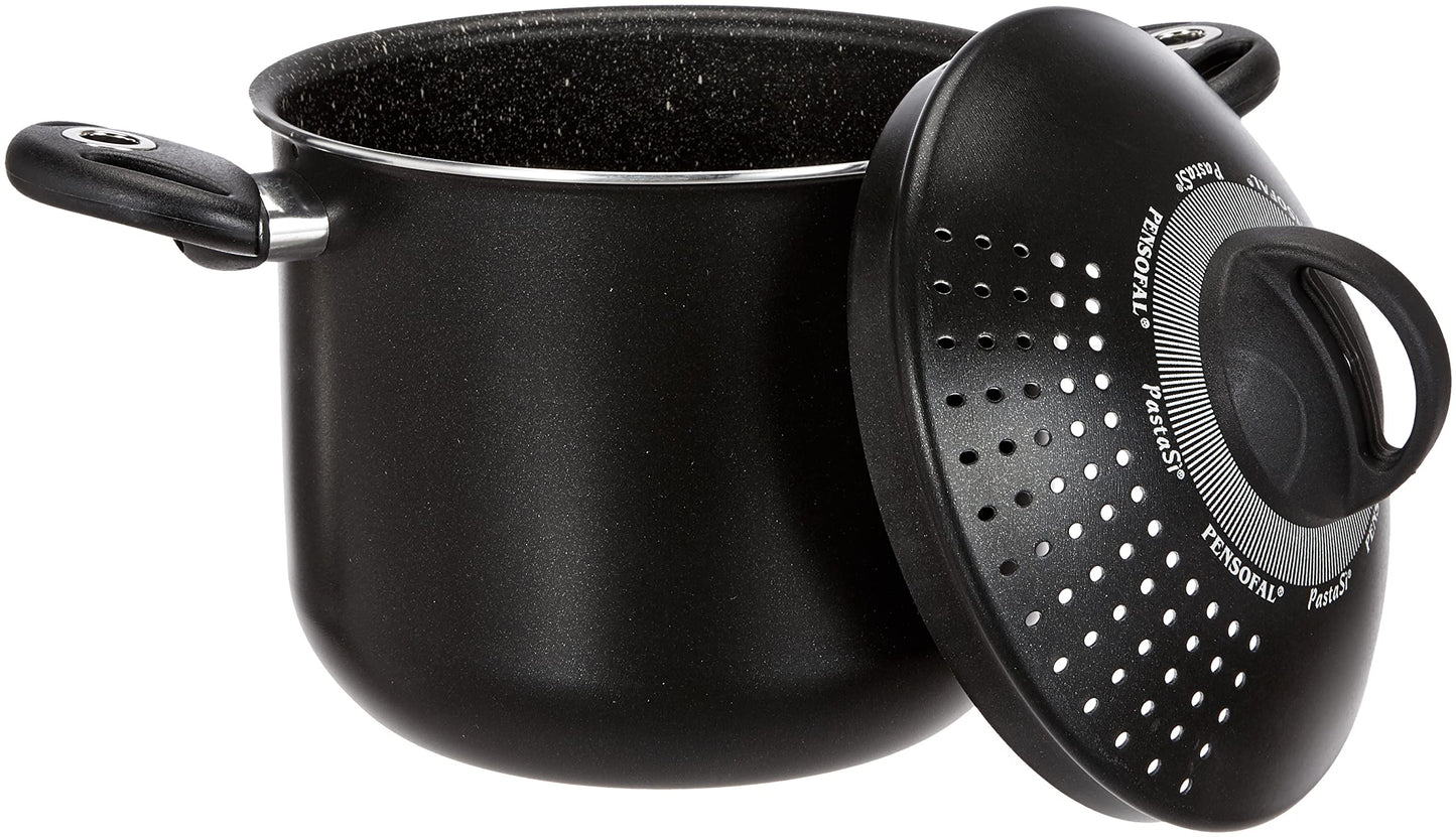 Pensofal, Biostone Series, Pastasì Pot 5 Liters - 20 cm Black
