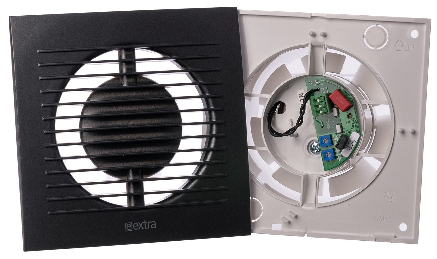 Steinberg14 bathroom fan Ø 100mm with overrun timer - anthracite ventilator - 2 years product guarantee.