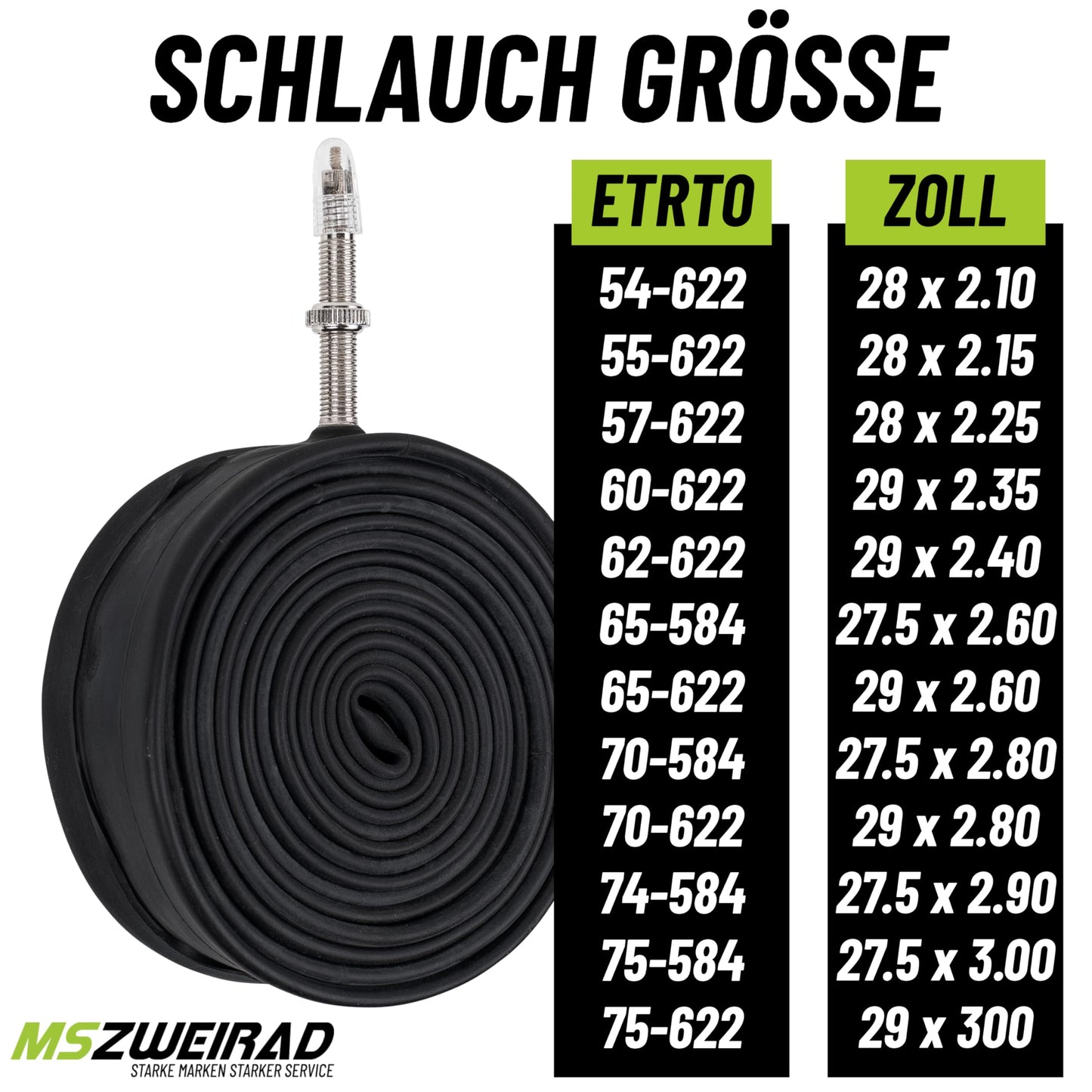 2-pack Schwalbe tube SV 19F Freeride 40 mm for 29" (54/75-622) including 3 MSZweirad tire levers