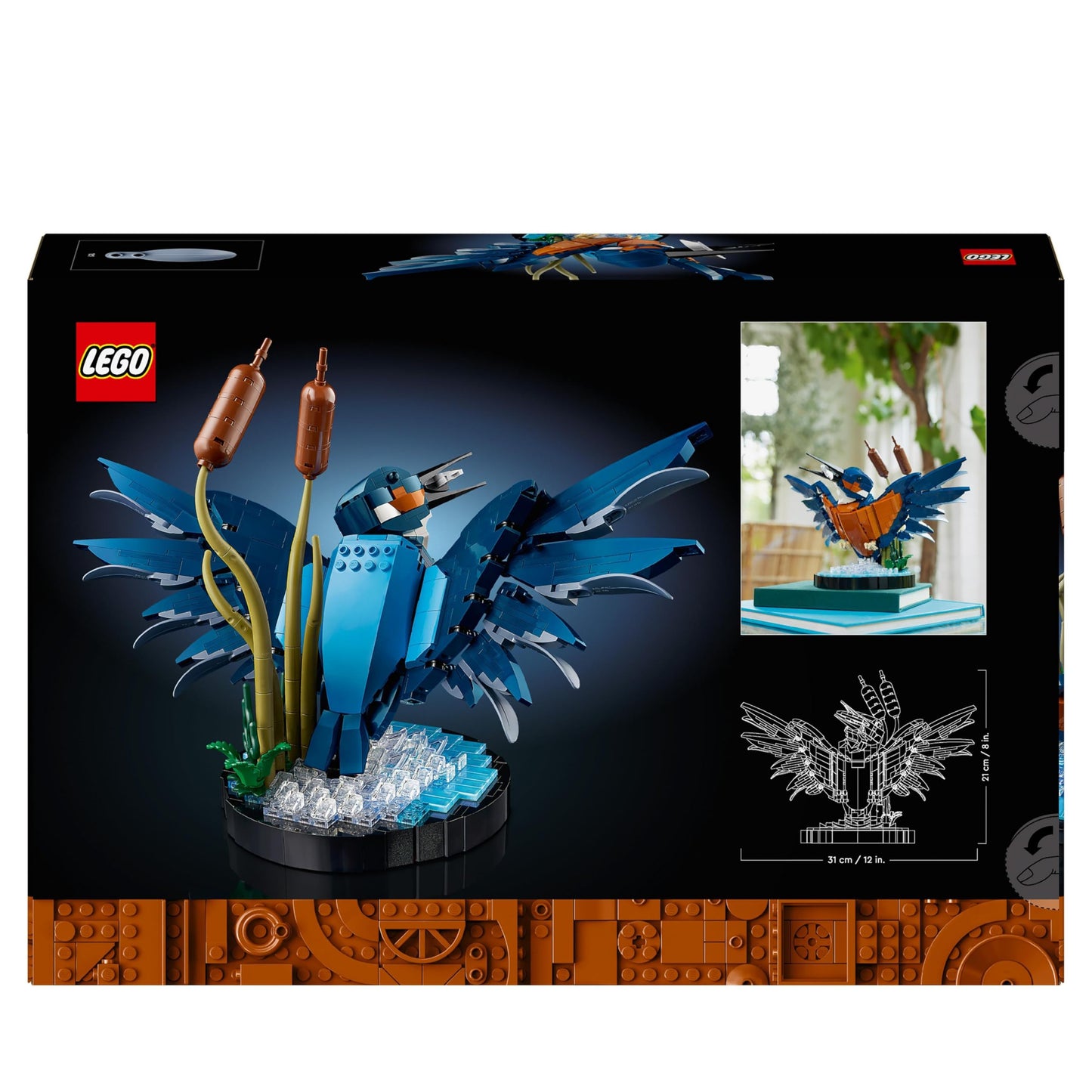 LEGO Icons Kingfisher Model Kit for Adults, Bird Model for Living Room or Office, Home and Home Office Decor, Gift for Bird Lovers and Ornithologists, Women and Men 10331