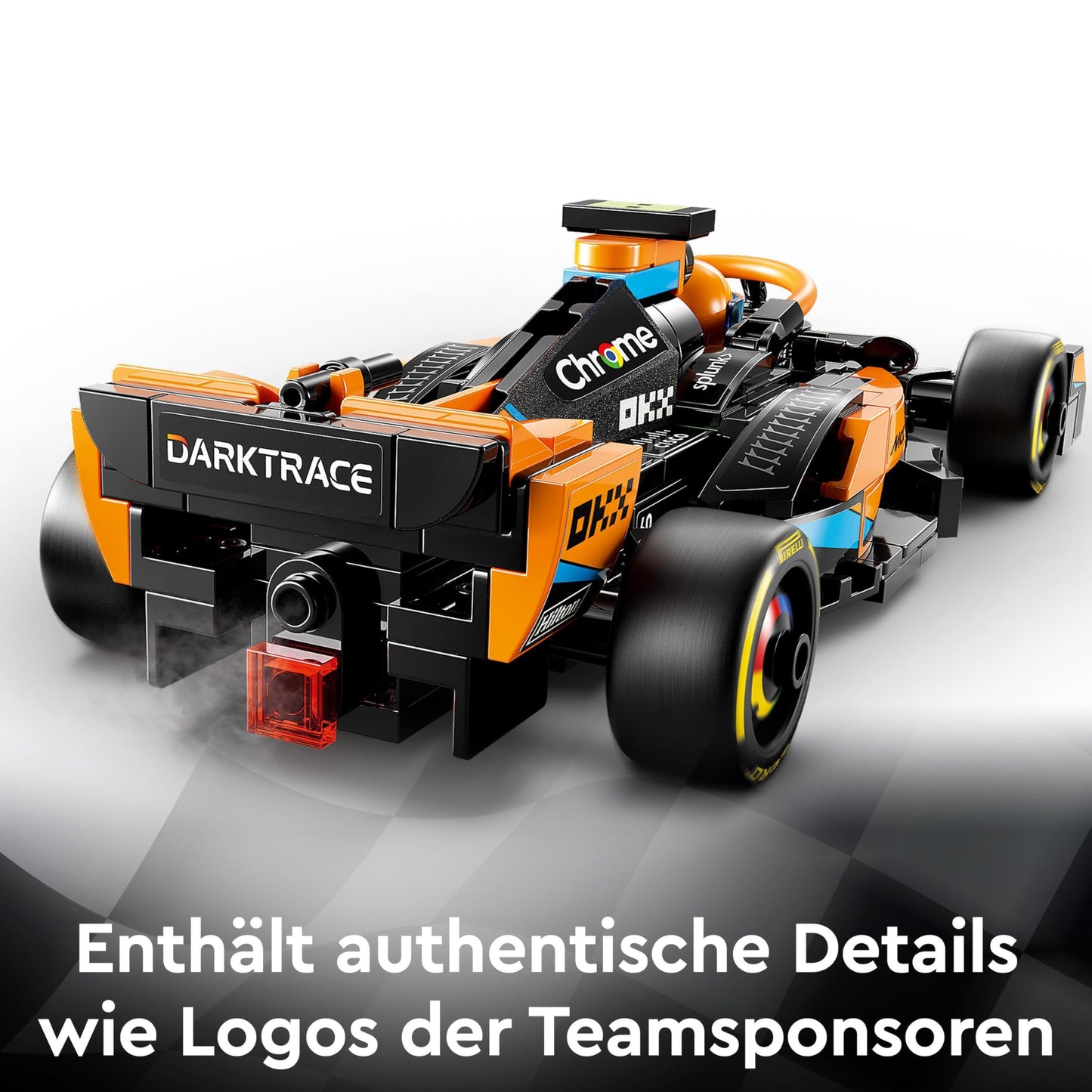 LEGO Speed Champions McLaren Formula 1 Race Car 2023, toy for kids aged 9 and up, boys and girls who enjoy playing independently, buildable vehicle model, bedroom decoration 76919