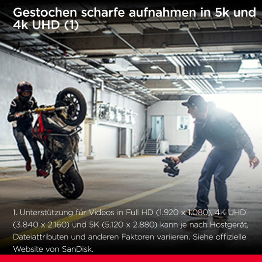 SanDisk Extreme microSDXC UHS-I Memory Card 2TB + SD Adapter, (For smartphones, action cameras, or drones, transfer speeds up to 240 MB/s, 4K UHD) RescuePRO Deluxe, UHS-I, U3, V30