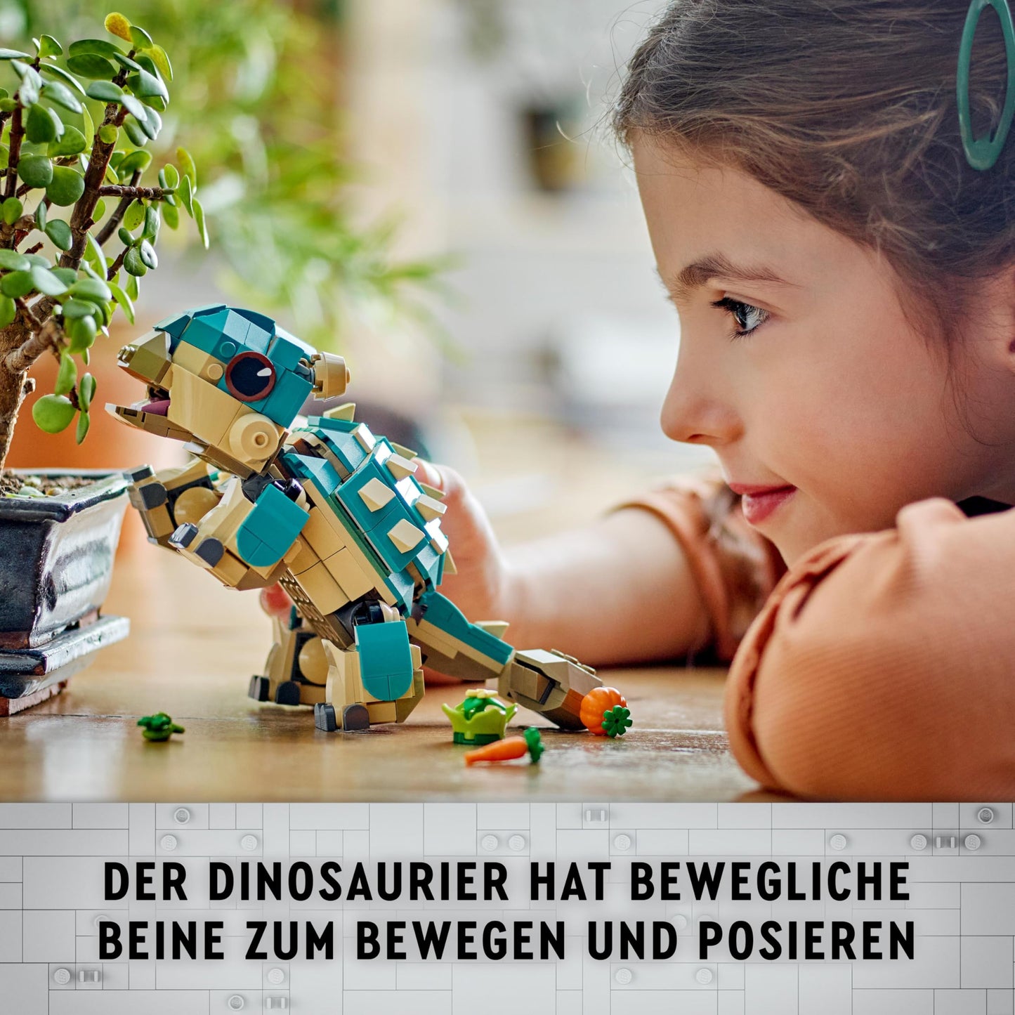 LEGO Jurassic World Baby Bumpy: Ankylosaurus, buildable toy dinosaur for fans of Jurassic World: Camp Cretaceous, gift for boys and girls aged 7+ 76962