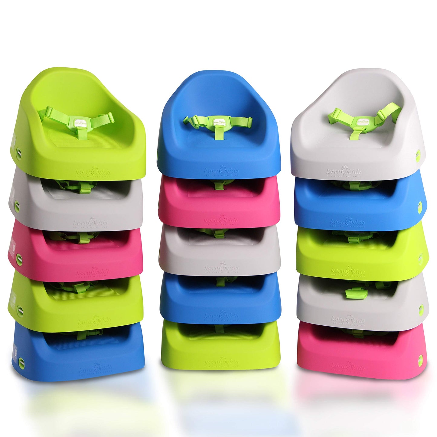 Koru Kids® Toddler Booster - Seat booster for children - Made in Germany - for children from 12 months to 7 years + (Fuchsia)