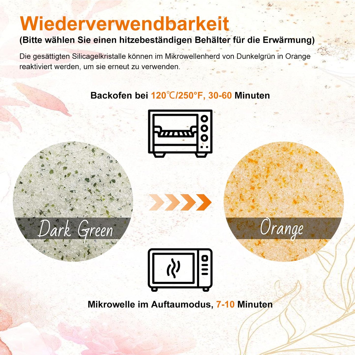 5.0 lbs Silica Gel Flower Drying Crystals, Silicate Desiccant for Drying Flowers, Reusable Flower Preservative, Color-Indicating Fine Crystals Desiccant