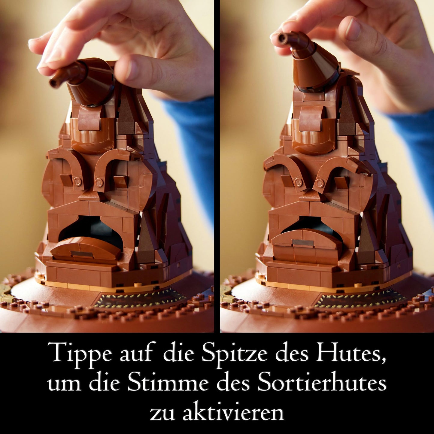 LEGO Harry Potter The Sorting Hat, Hogwarts model for adults & Harry Potter Boathouse from Castle Hogwarts toy model for kids