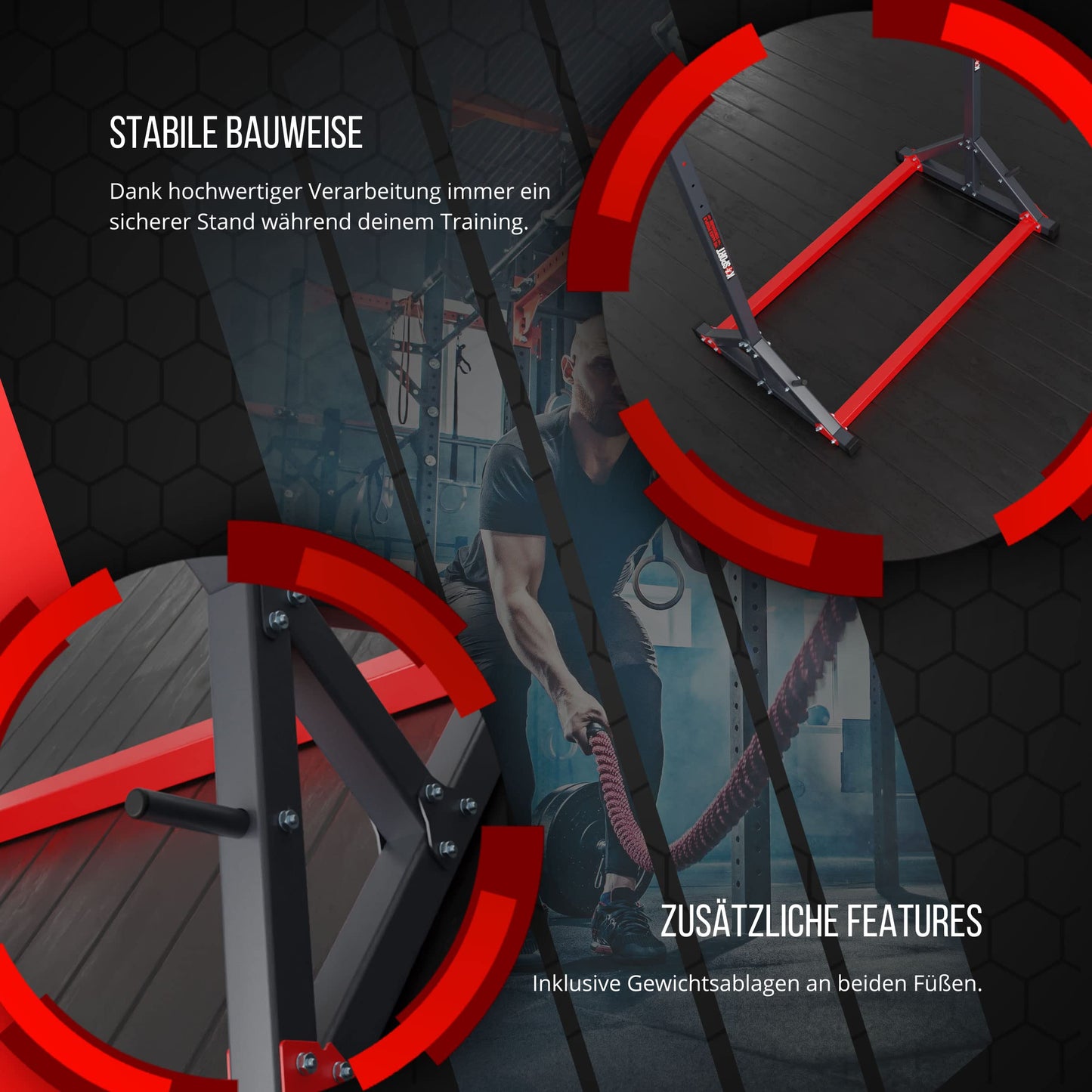 K-Sport: Stationary pull-up bar up to 140kg, free-standing pull-up tower with pull-up bar & weight holder I pull-up tower for muscle training I Pull Up Mate, incl. E-Book