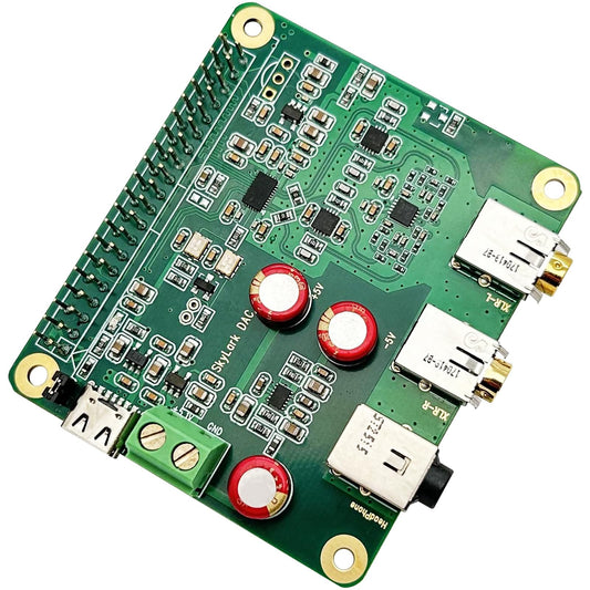 InnoMaker HiFi DAC Pro with ES9038Q2M chip for Raspberry Pi 5/4/3B+/3B/Zero - High-resolution audio card, 384 kHz/32 bit & DSD512, DAC converter for Volumio, Moode, headphone & balanced output.